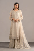 Maria B | Eid Collection 26 | 3 Piece Embroidered Cotton Net Suit - House Of Hania