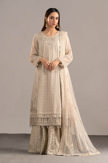 Maria B | Eid Collection 26 | 3 Piece Embroidered Cotton Net Suit - House Of Hania