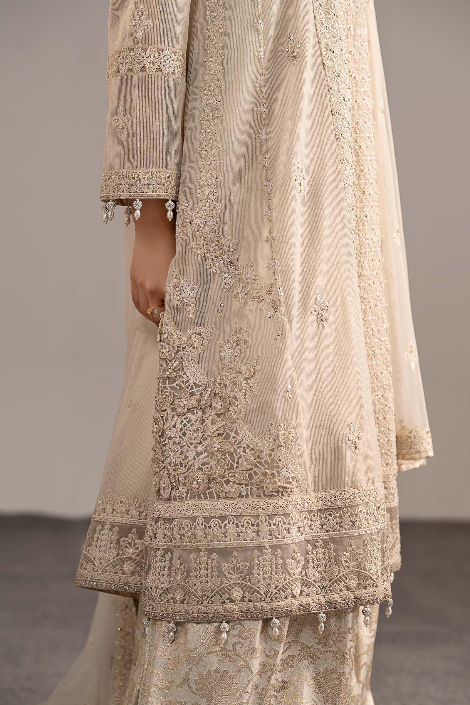 Maria B | Eid Collection 26 | 3 Piece Embroidered Cotton Net Suit - House Of Hania