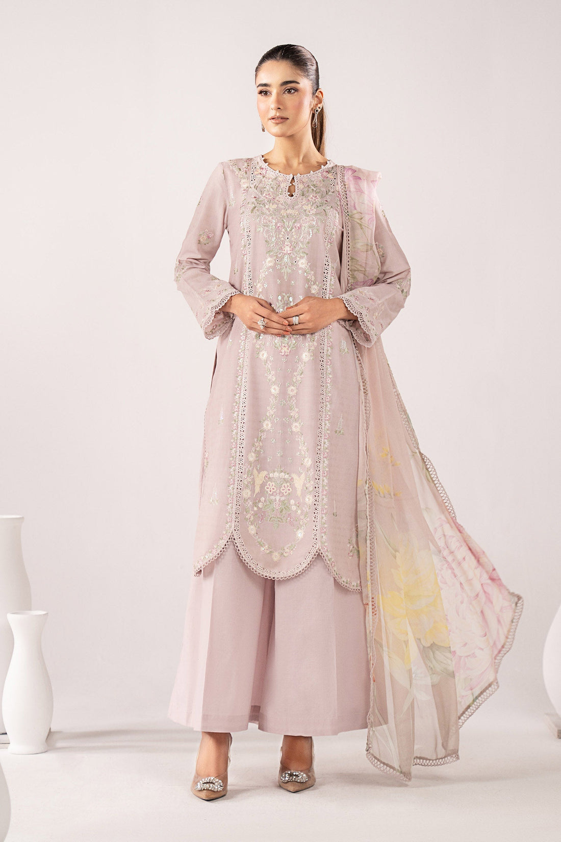 Maria B | Eid Collection 26 | 3 Piece Embroidered Dobby Jacquard Suit - House Of Hania