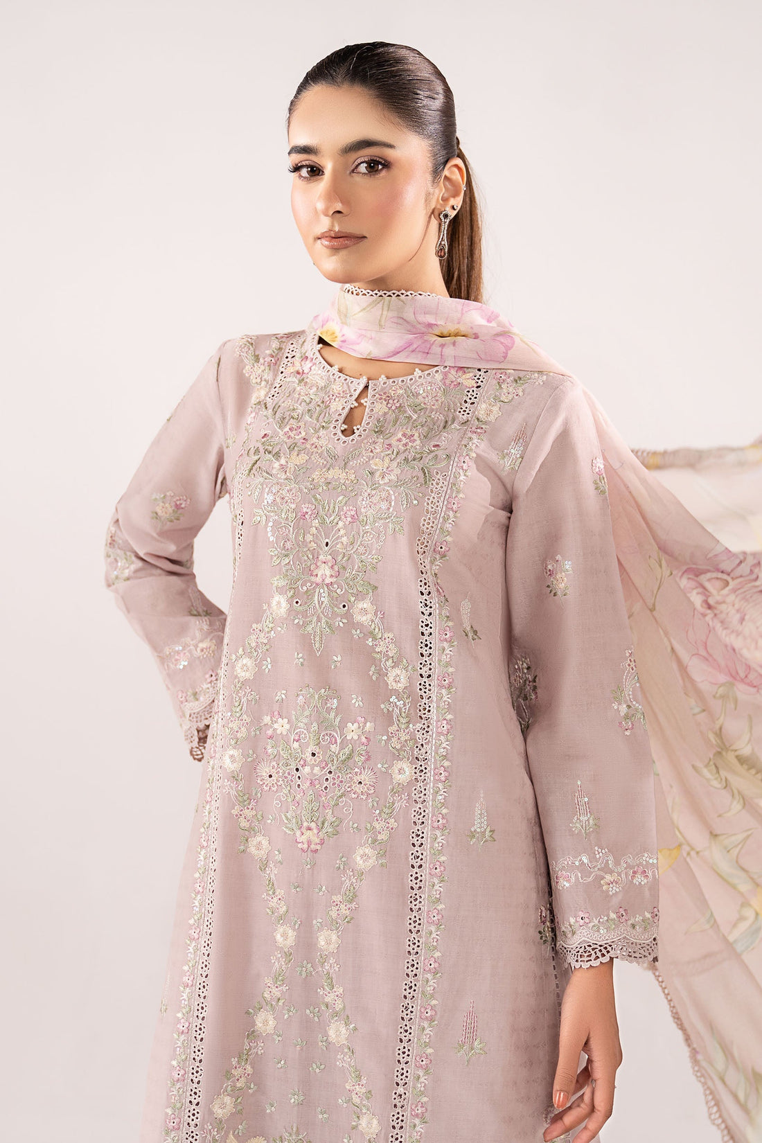 Maria B | Eid Collection 26 | 3 Piece Embroidered Dobby Jacquard Suit - House Of Hania