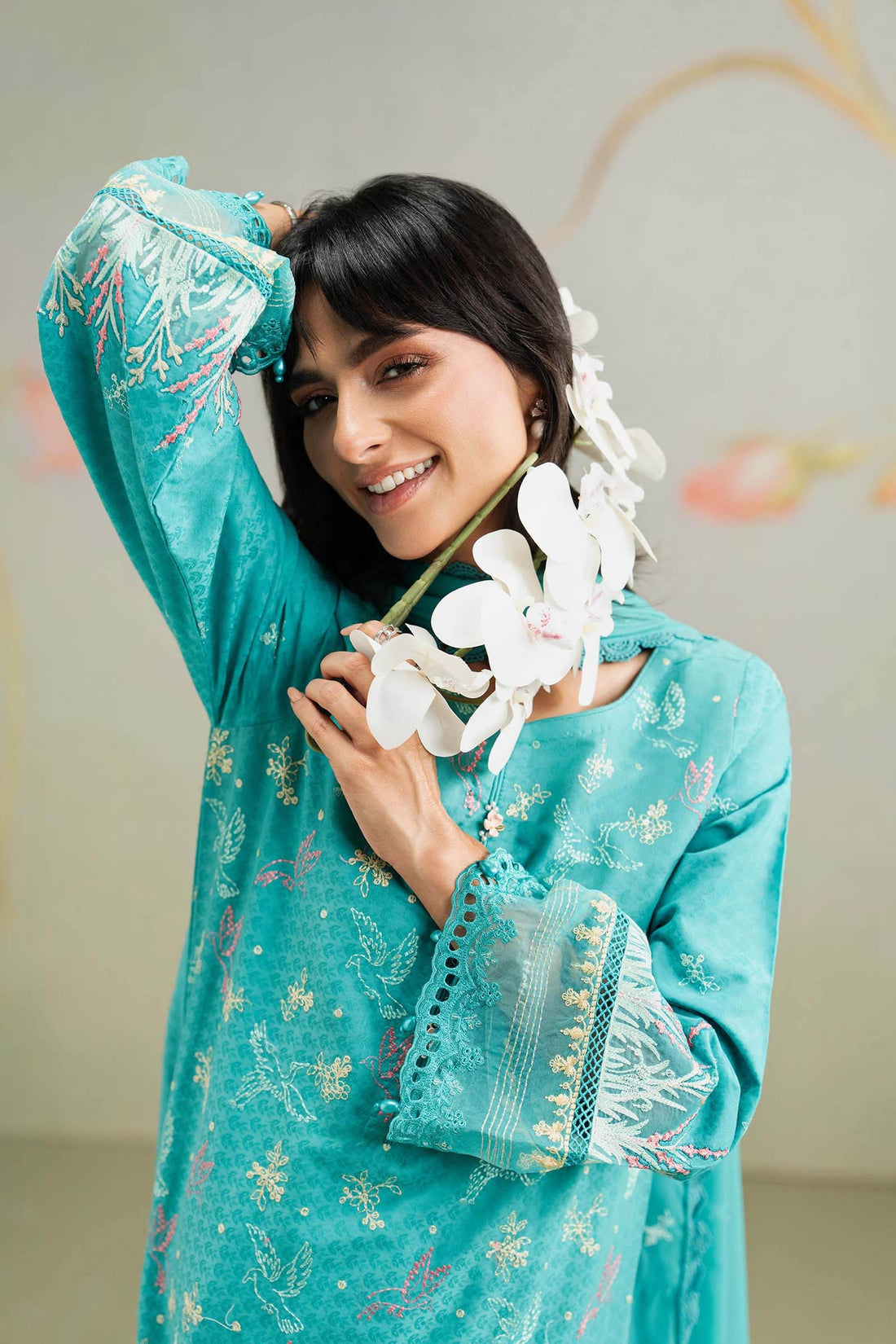 Maria B | Eid Collection 26 | 3 Piece Embroidered Dobby Lawn Suit - House Of Hania