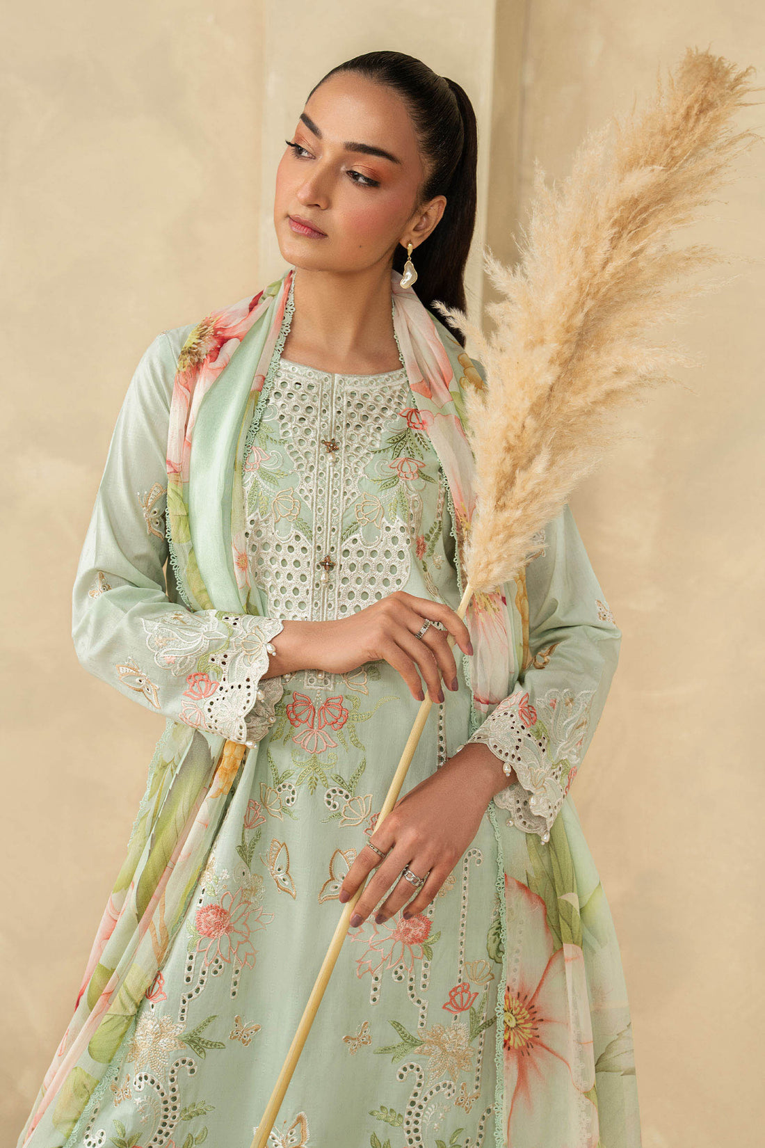 Maria B | Eid Collection 26 | 3 Piece Embroidered Dobby Lawn Suit - House Of Hania