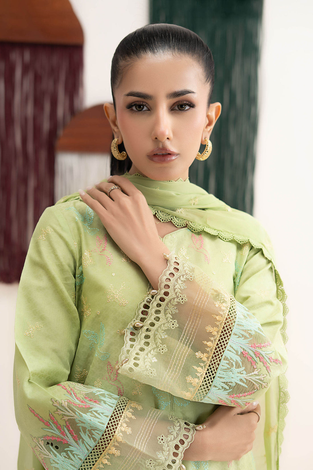 Maria B | Eid Collection 26 | 3 Piece Embroidered Dobby Lawn Suit - House Of Hania