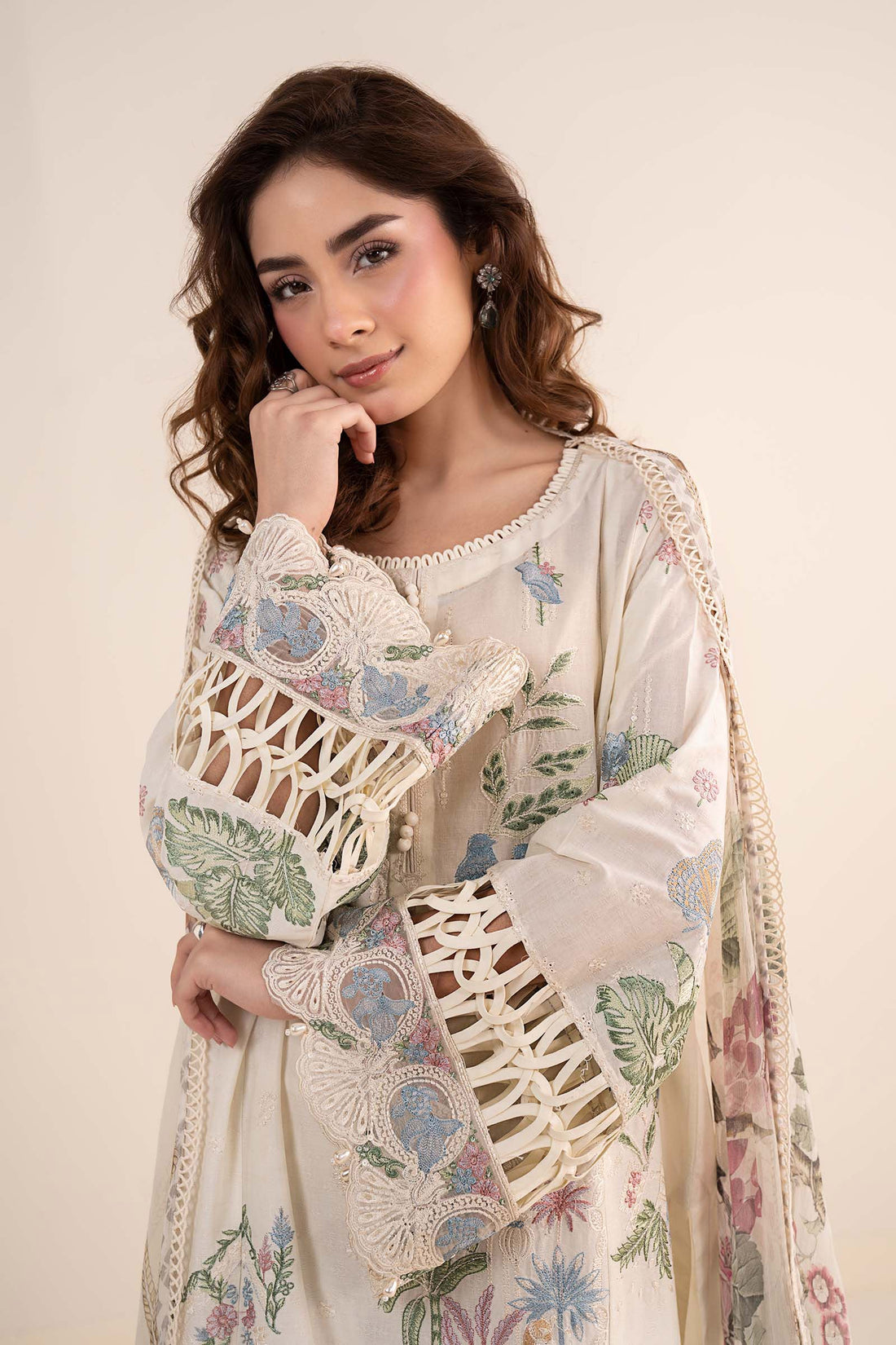 Maria B | Eid Collection 26 | 3 Piece Embroidered Dobby Lawn Suit - House Of Hania