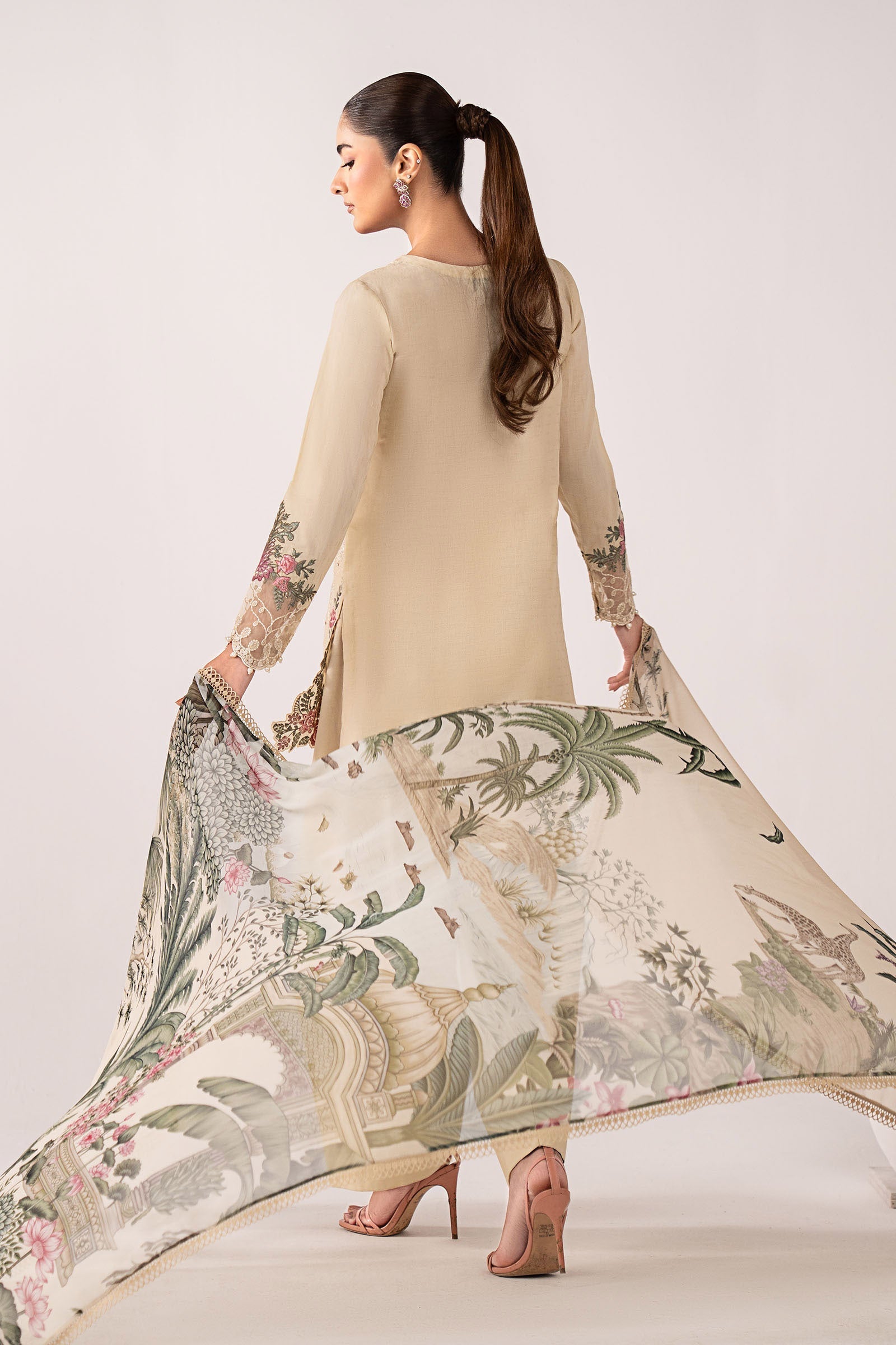 Maria B | Eid Collection 26 | 3 Piece Embroidered Dobby Lawn Suit - House Of Hania