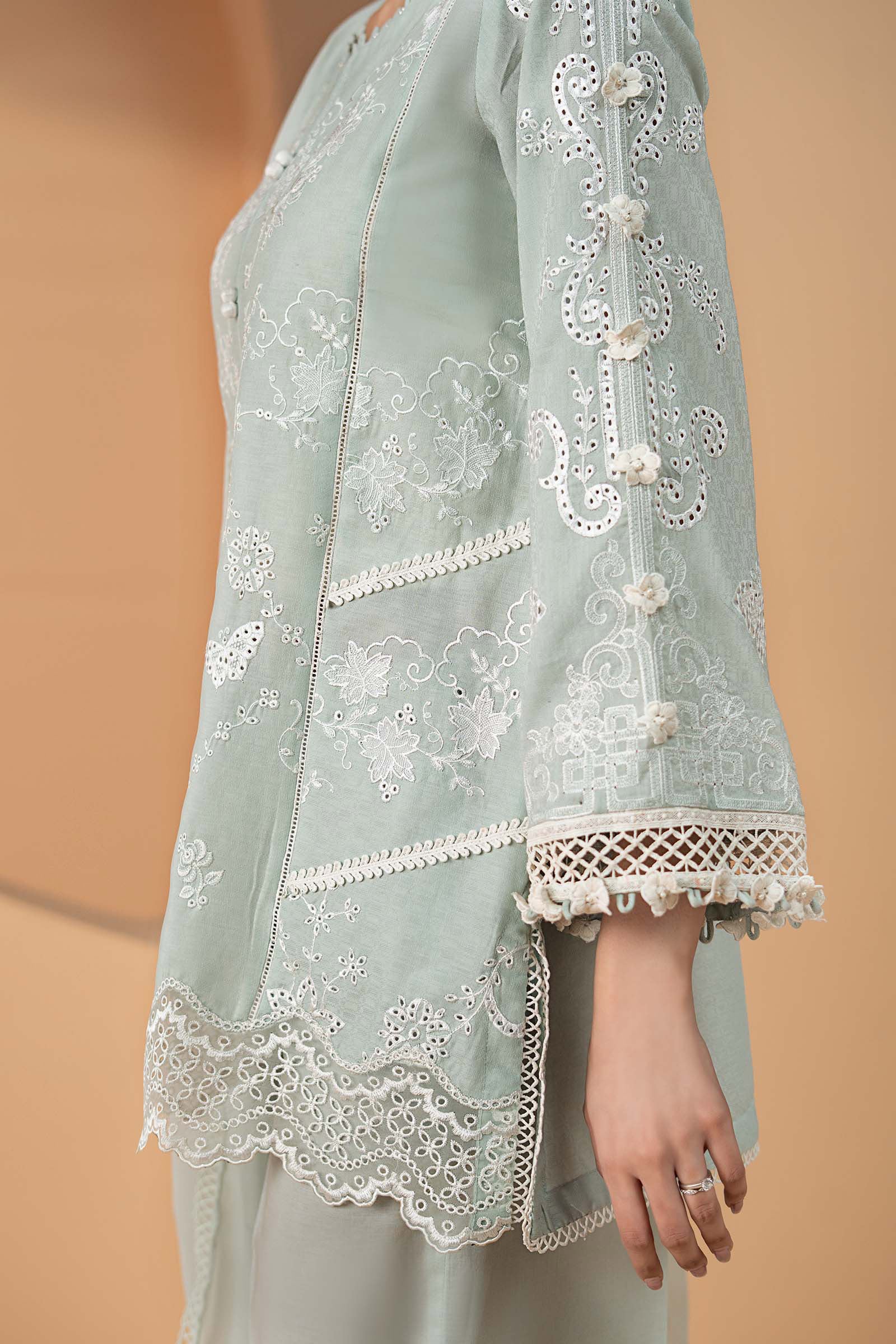 Maria B | Eid Collection 26 | 3 Piece Embroidered Dobby Lawn Suit - House Of Hania
