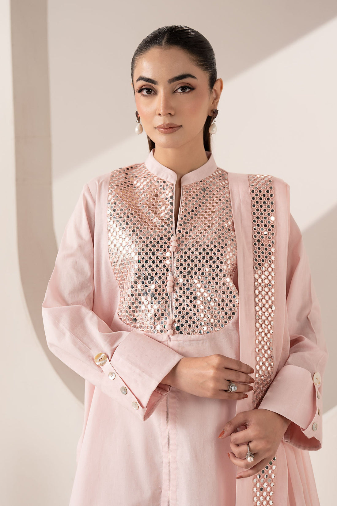 Maria B | Eid Collection 26 | 3 Piece Embroidered Dobby Lawn Suit - House Of Hania