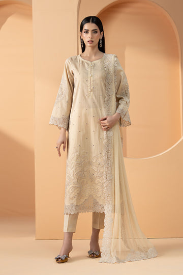 Maria B | Eid Collection 26 | 3 Piece Embroidered Dobby Lawn Suit - House Of Hania