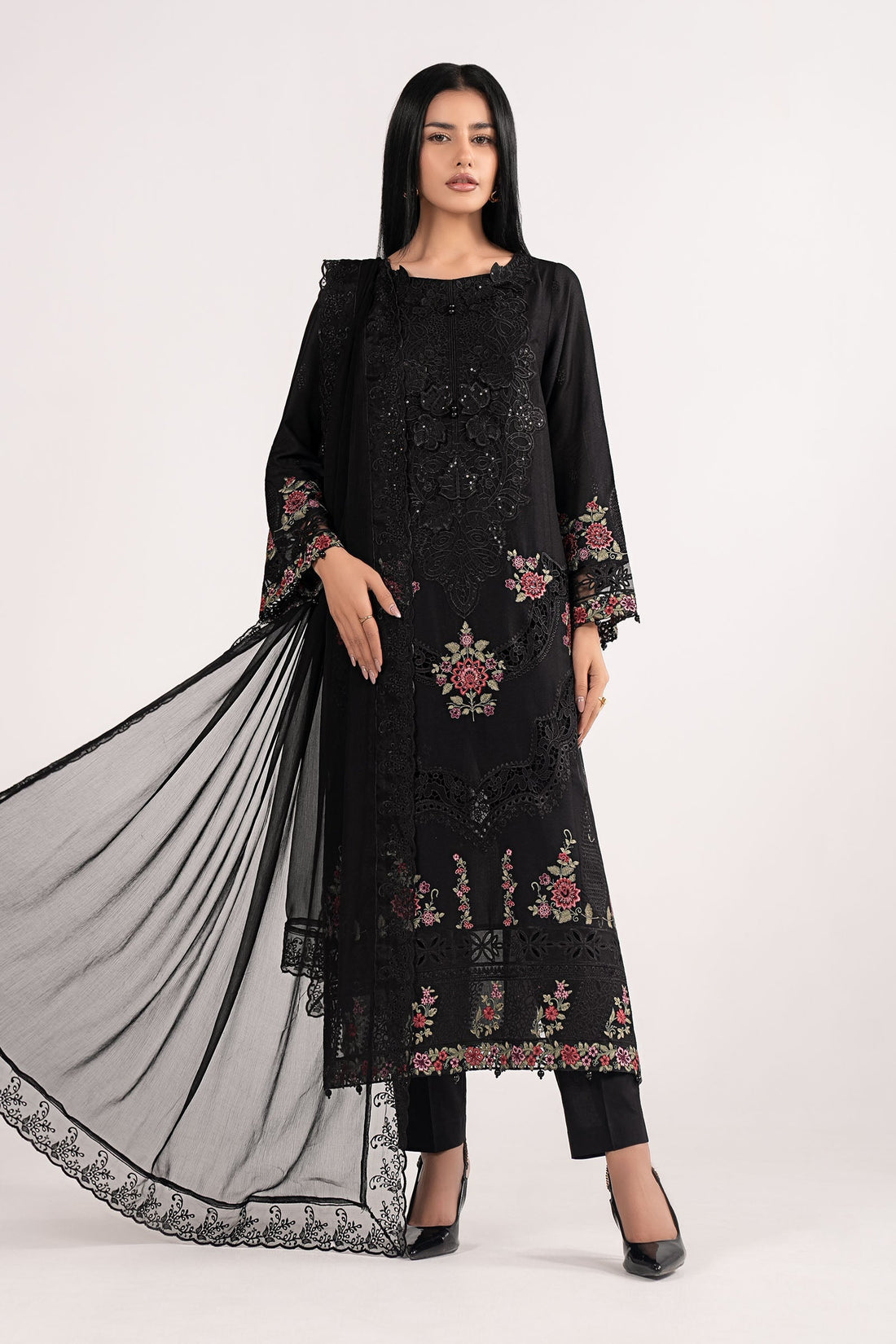 Maria B | Eid Collection 26 | 3 Piece Embroidered Dobby Lawn Suit - House Of Hania