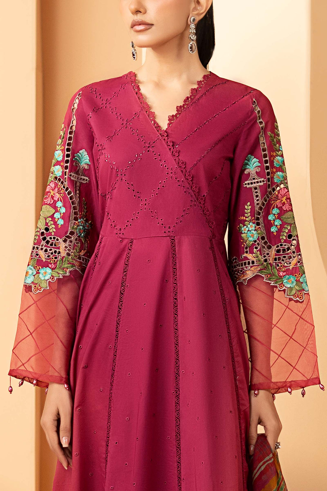 Maria B | Eid Collection 26 | 3 Piece Embroidered Dobby Lawn Suit - House Of Hania