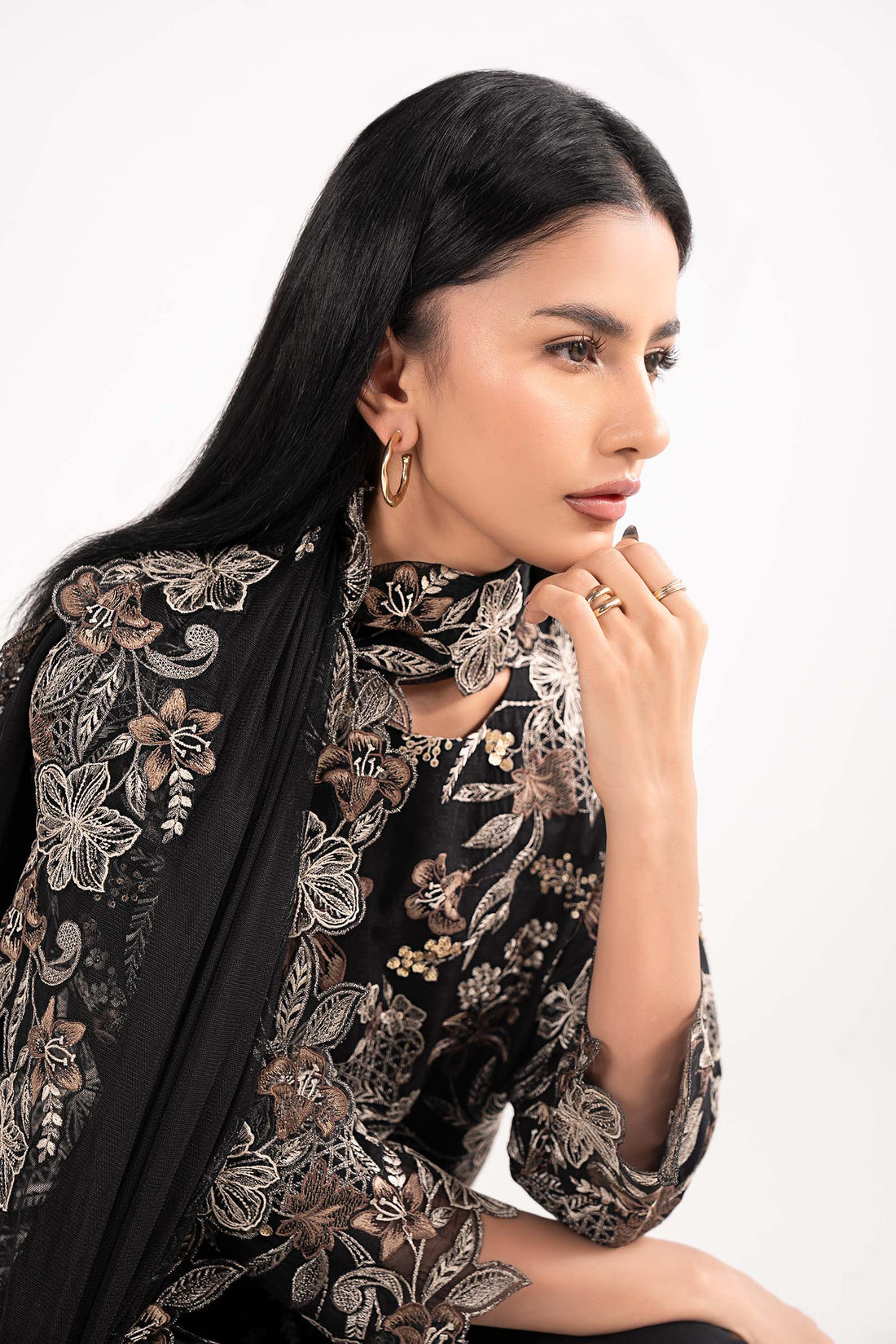 Maria B | Eid Collection 26 | 3 Piece Embroidered Dobby Lawn Suit - House Of Hania
