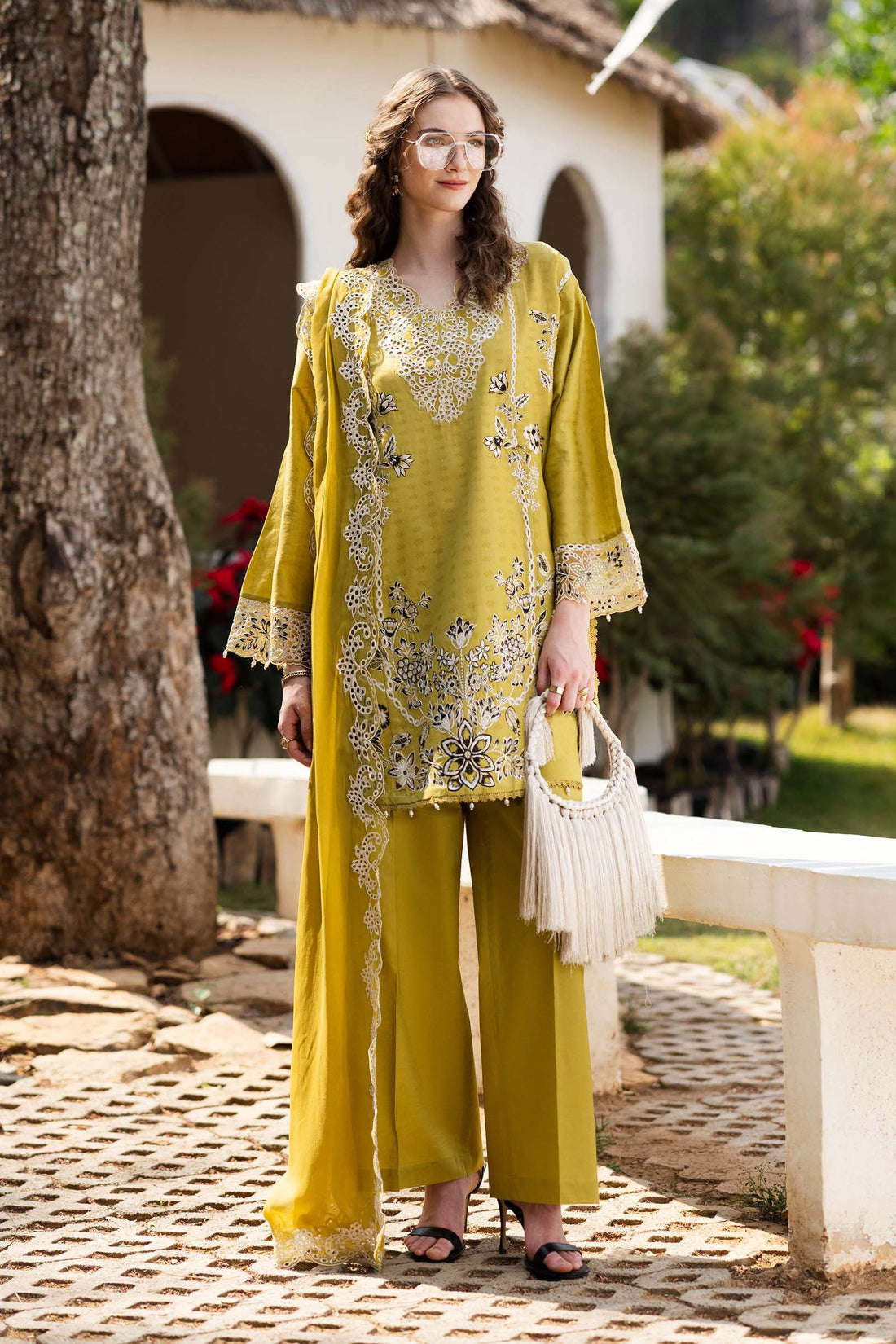 Maria B | Eid Collection 26 | 3 Piece Embroidered Dobby Lawn Suit - House Of Hania