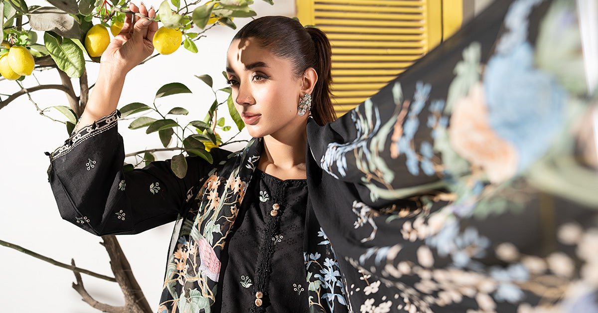 Maria B | Eid Collection 26 | 3 Piece Embroidered Dobby Lawn Suit - House Of Hania