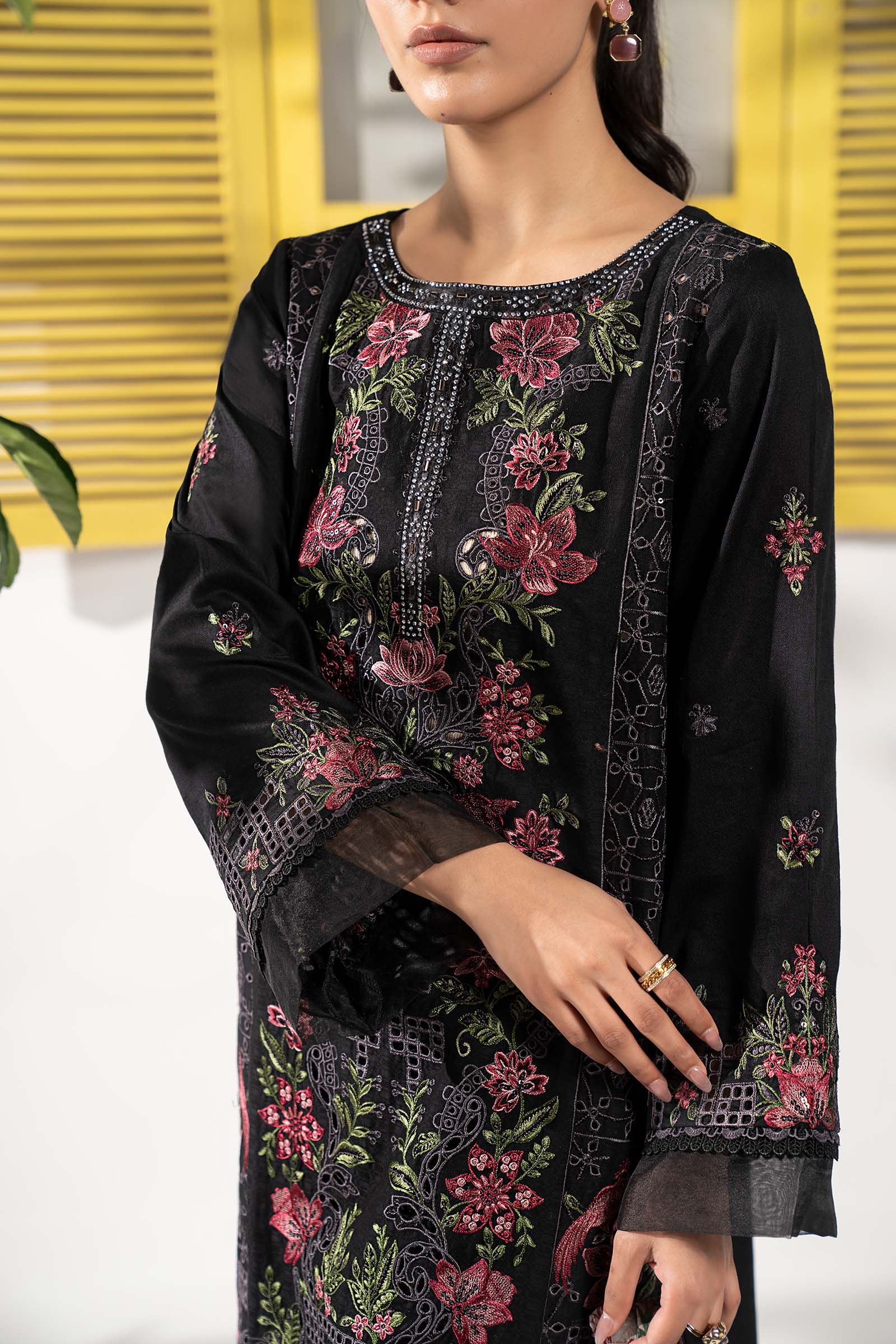 Maria B | Eid Collection 26 | 3 Piece Embroidered Dobby Lawn Suit - House Of Hania