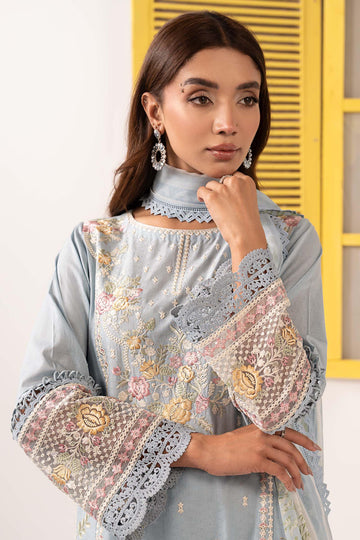 Maria B | Eid Collection 26 | 3 Piece Embroidered Dobby Lawn Suit - House Of Hania