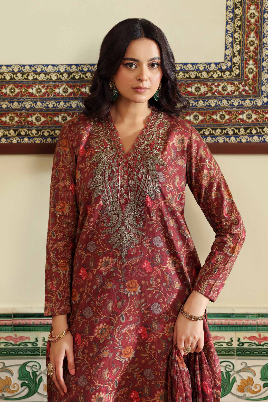 Maria B | Eid Collection 26 | 3 Piece Embroidered Dobby Lawn Suit - House Of Hania
