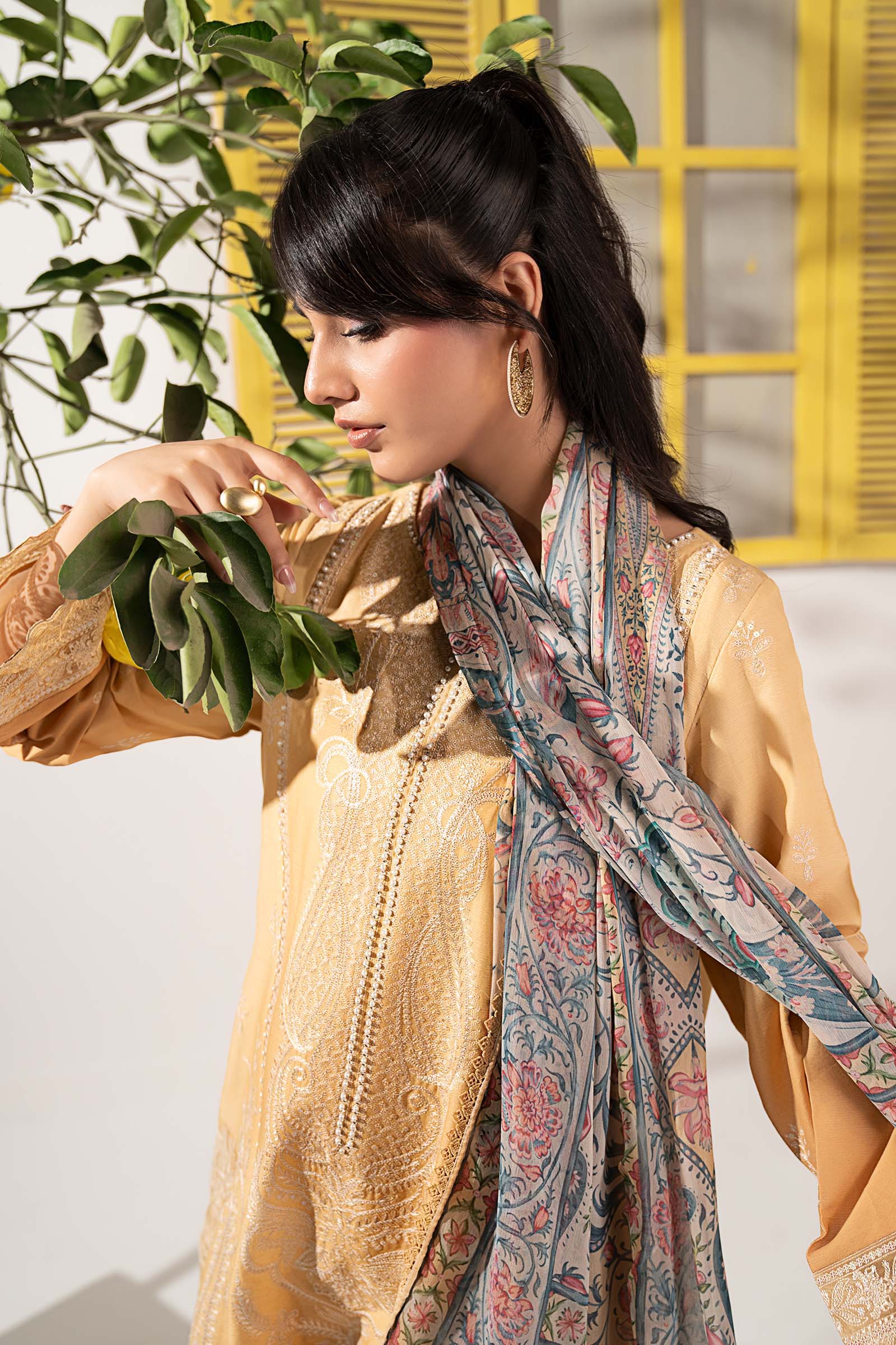 Maria B | Eid Collection 26 | 3 Piece Embroidered Dobby Lawn Suit - House Of Hania