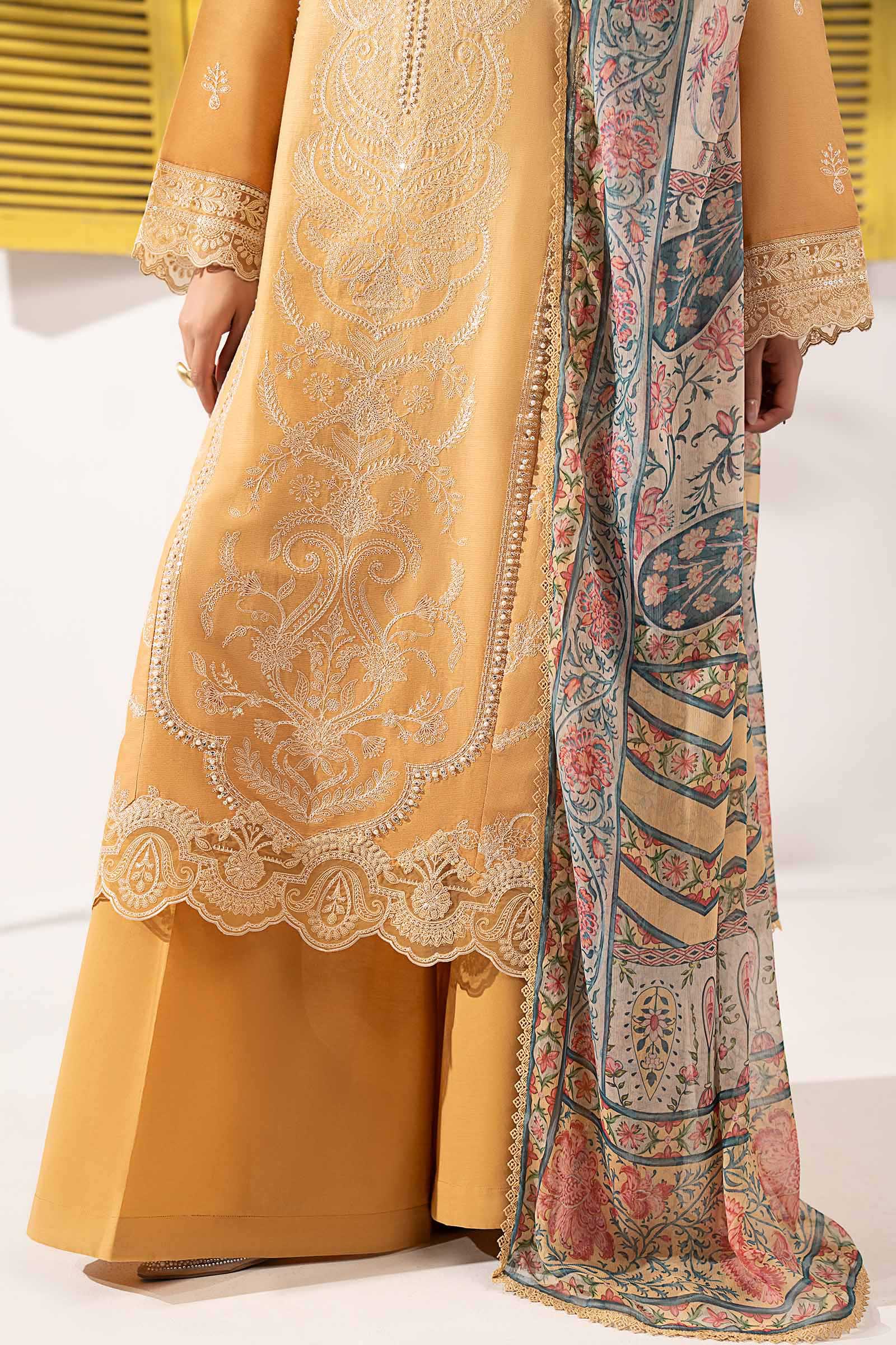 Maria B | Eid Collection 26 | 3 Piece Embroidered Dobby Lawn Suit - House Of Hania
