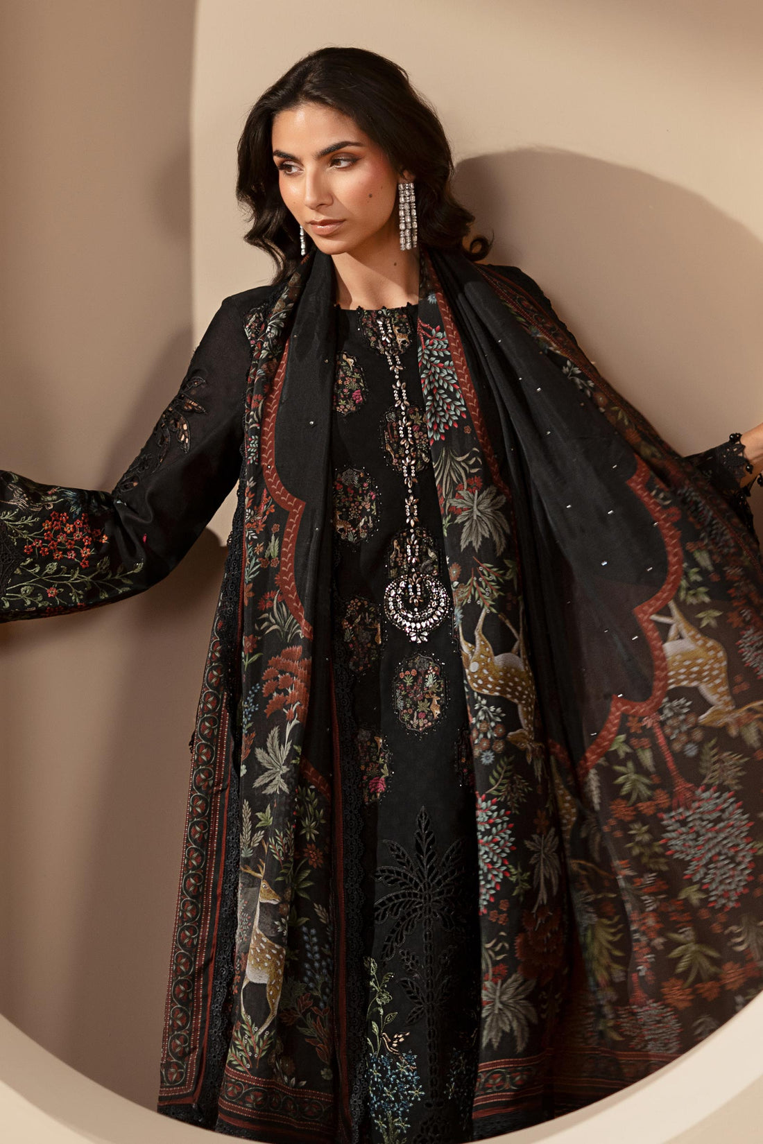 Maria B | Eid Collection 26 | 3 Piece Embroidered Jacquard Lawn Suit - House Of Hania
