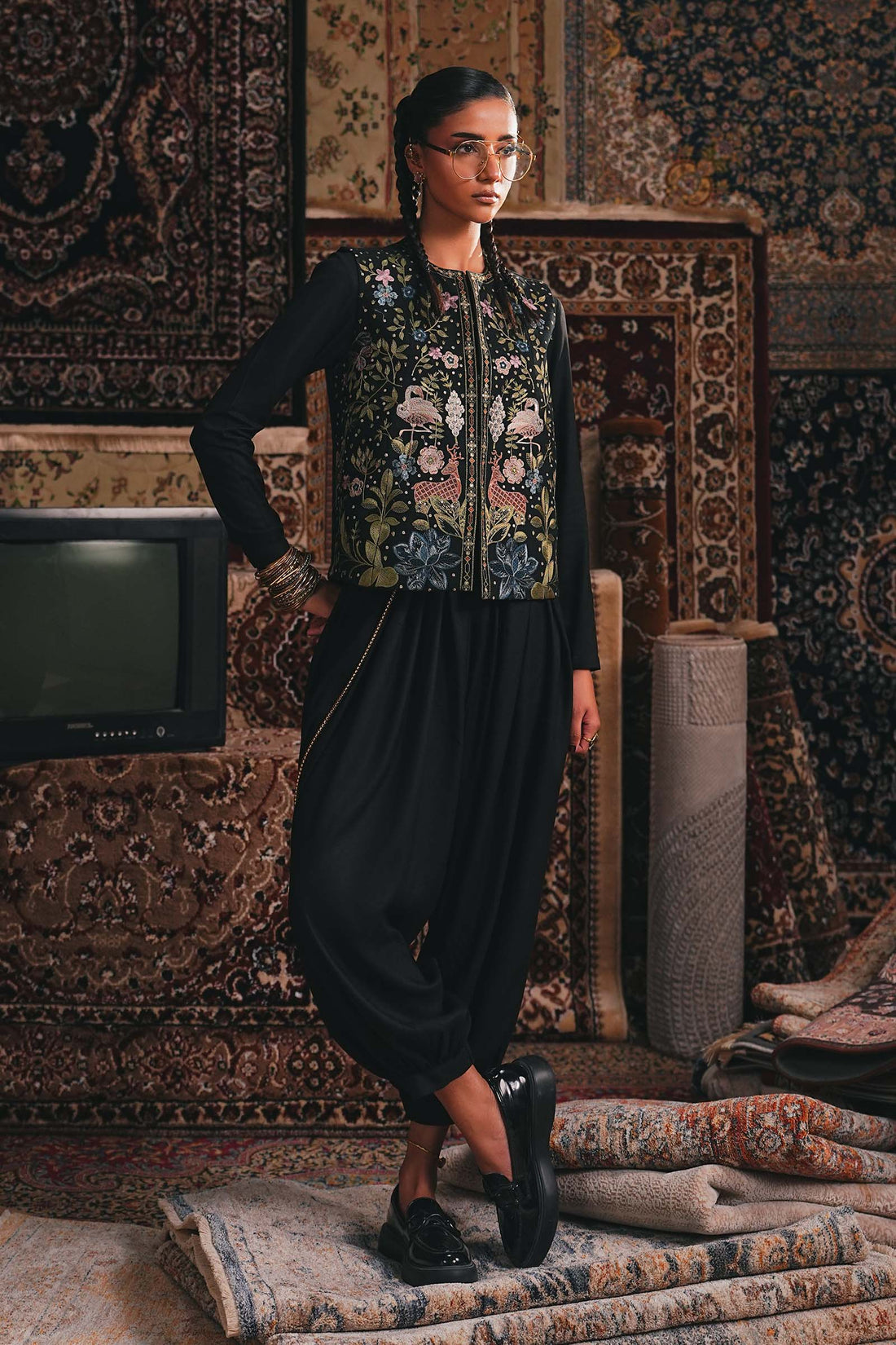 Maria B | Eid Collection 26 | 3 Piece Embroidered Khaddar Suit - House Of Hania
