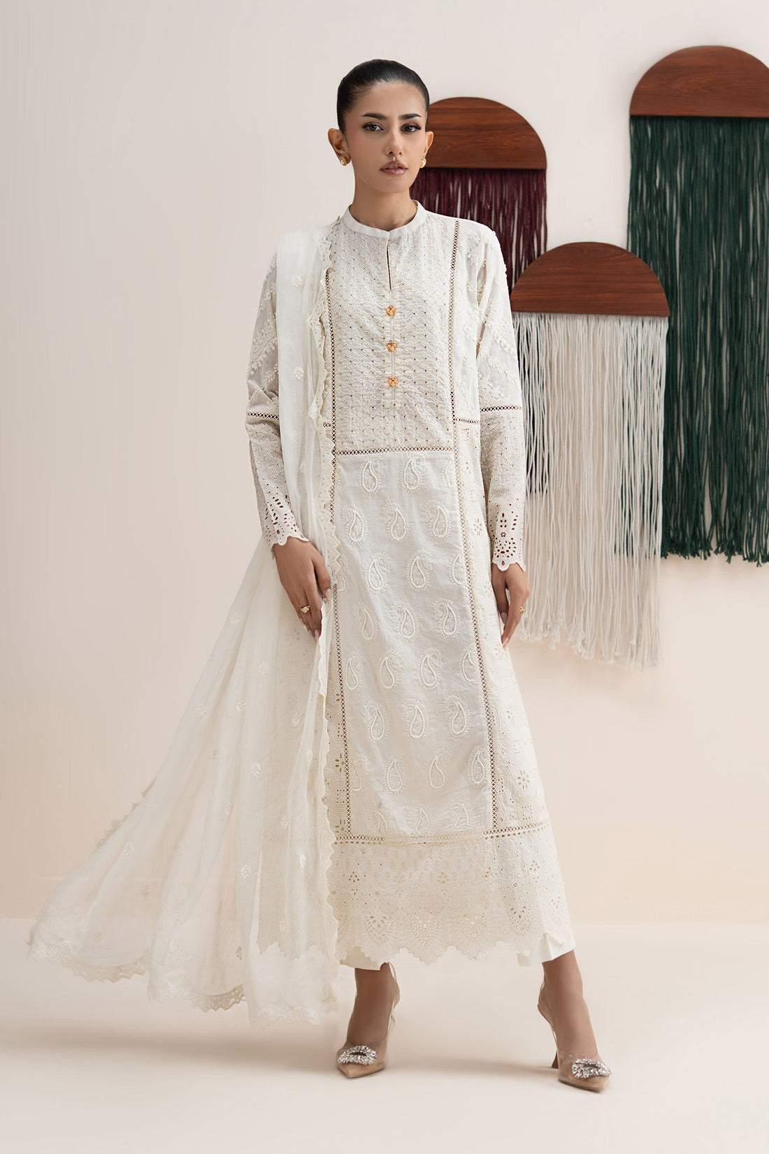 Maria B | Eid Collection 26 | 3 Piece Embroidered Lawn Suit - House Of Hania