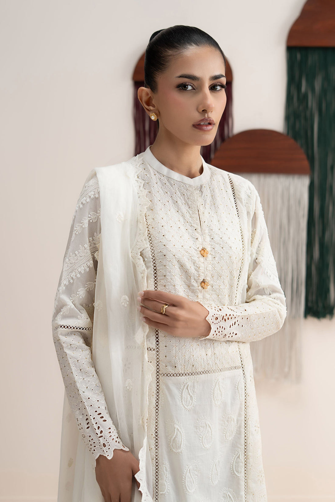 Maria B | Eid Collection 26 | 3 Piece Embroidered Lawn Suit - House Of Hania