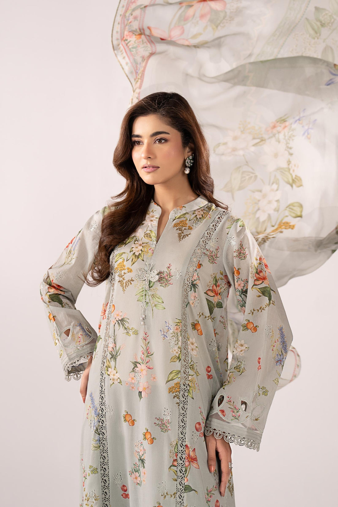 Maria B | Eid Collection 26 | 3 Piece Embroidered Lawn Suit - House Of Hania