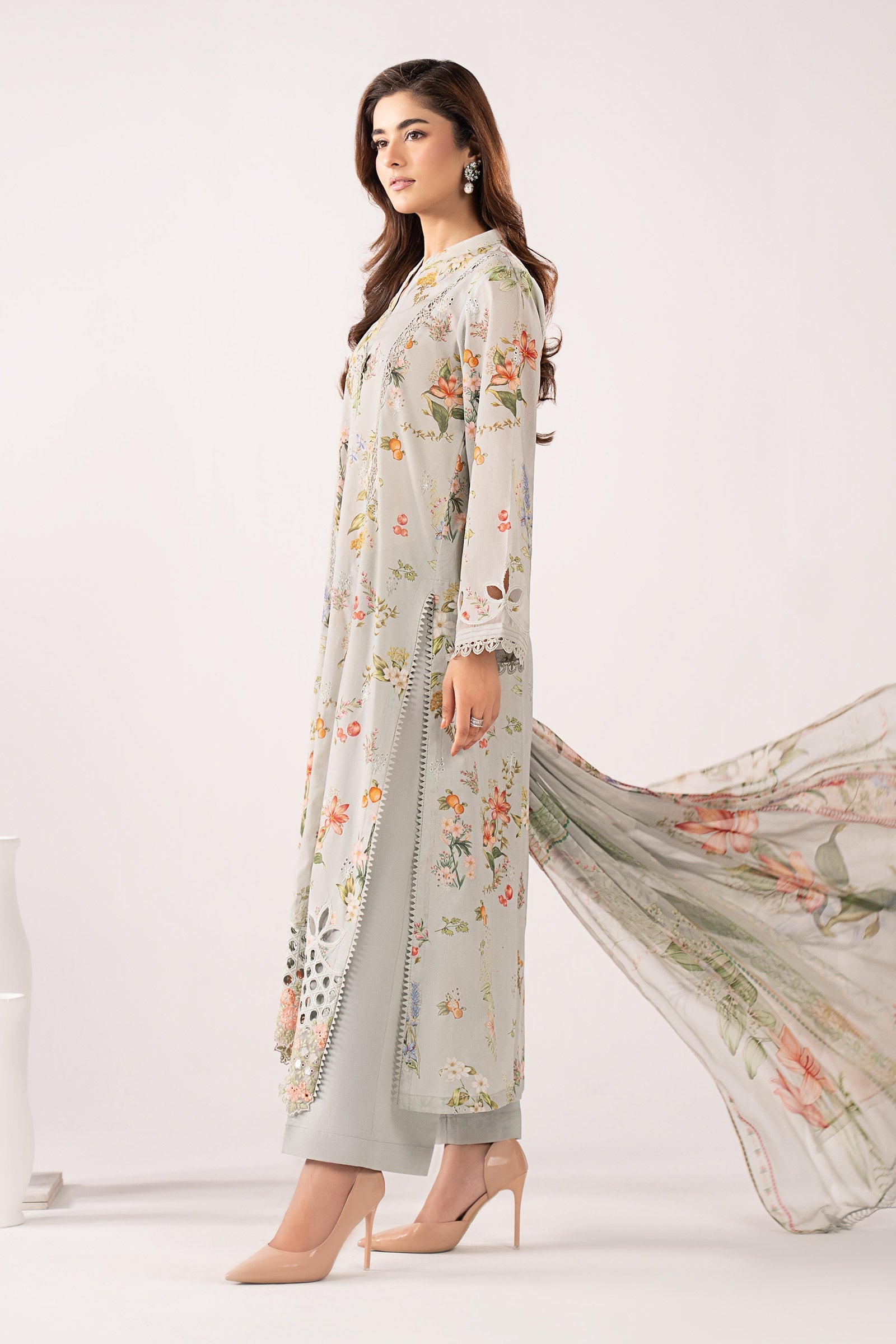 Maria B | Eid Collection 26 | 3 Piece Embroidered Lawn Suit - House Of Hania
