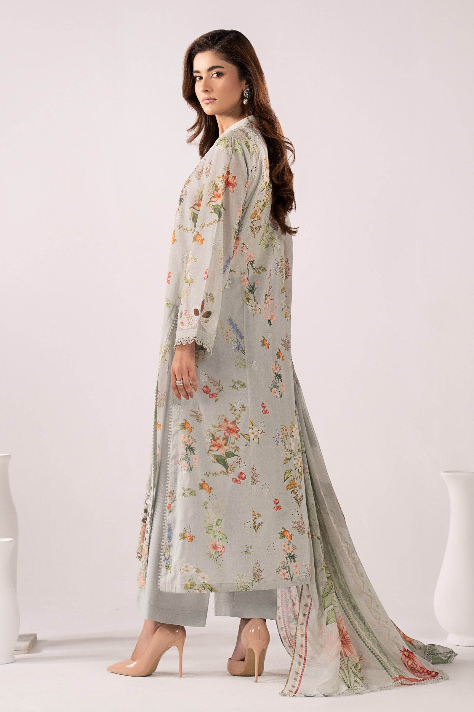 Maria B | Eid Collection 26 | 3 Piece Embroidered Lawn Suit - House Of Hania