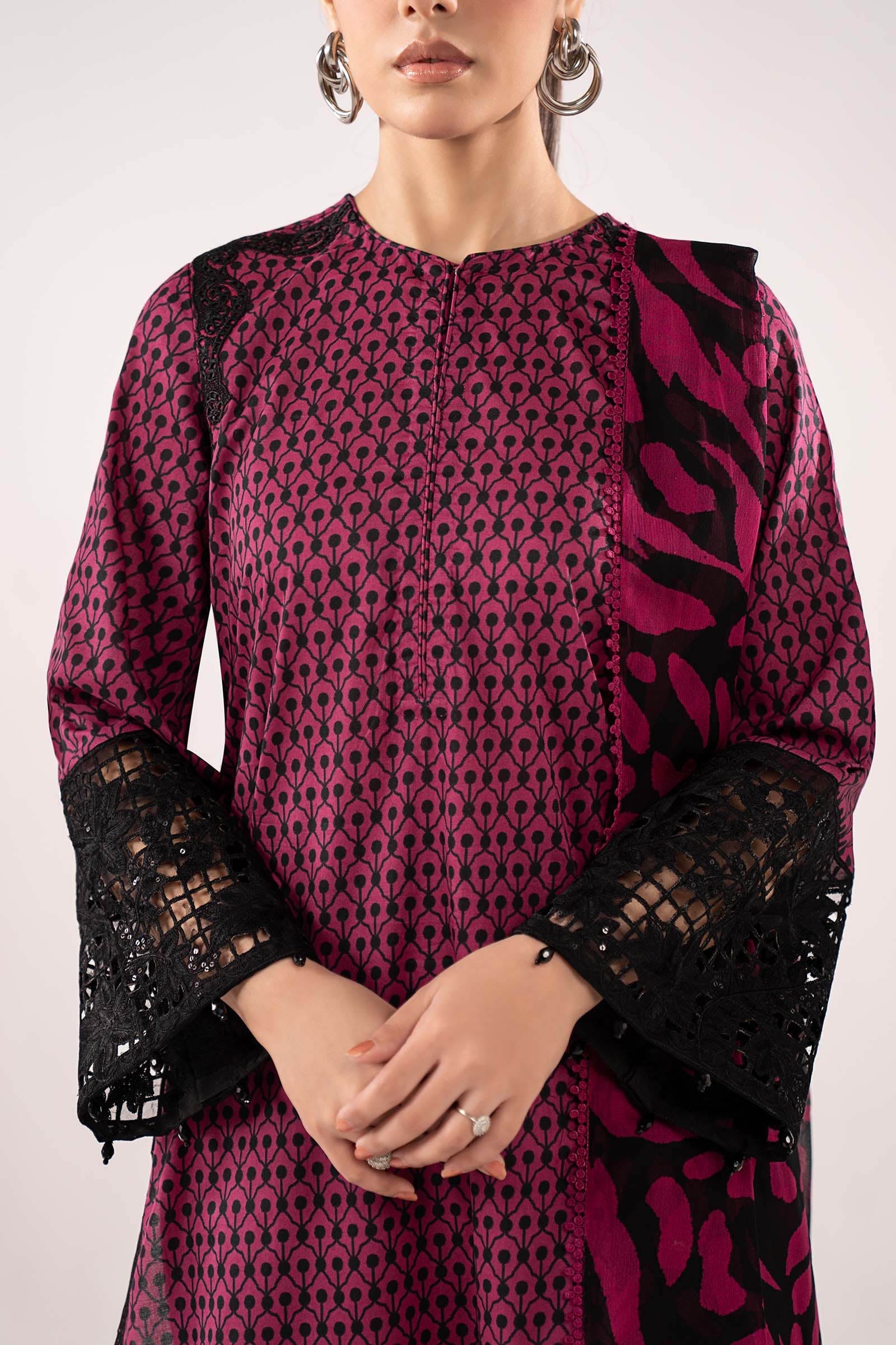 Maria B | Eid Collection 26 | 3 Piece Embroidered Lawn Suit - House Of Hania