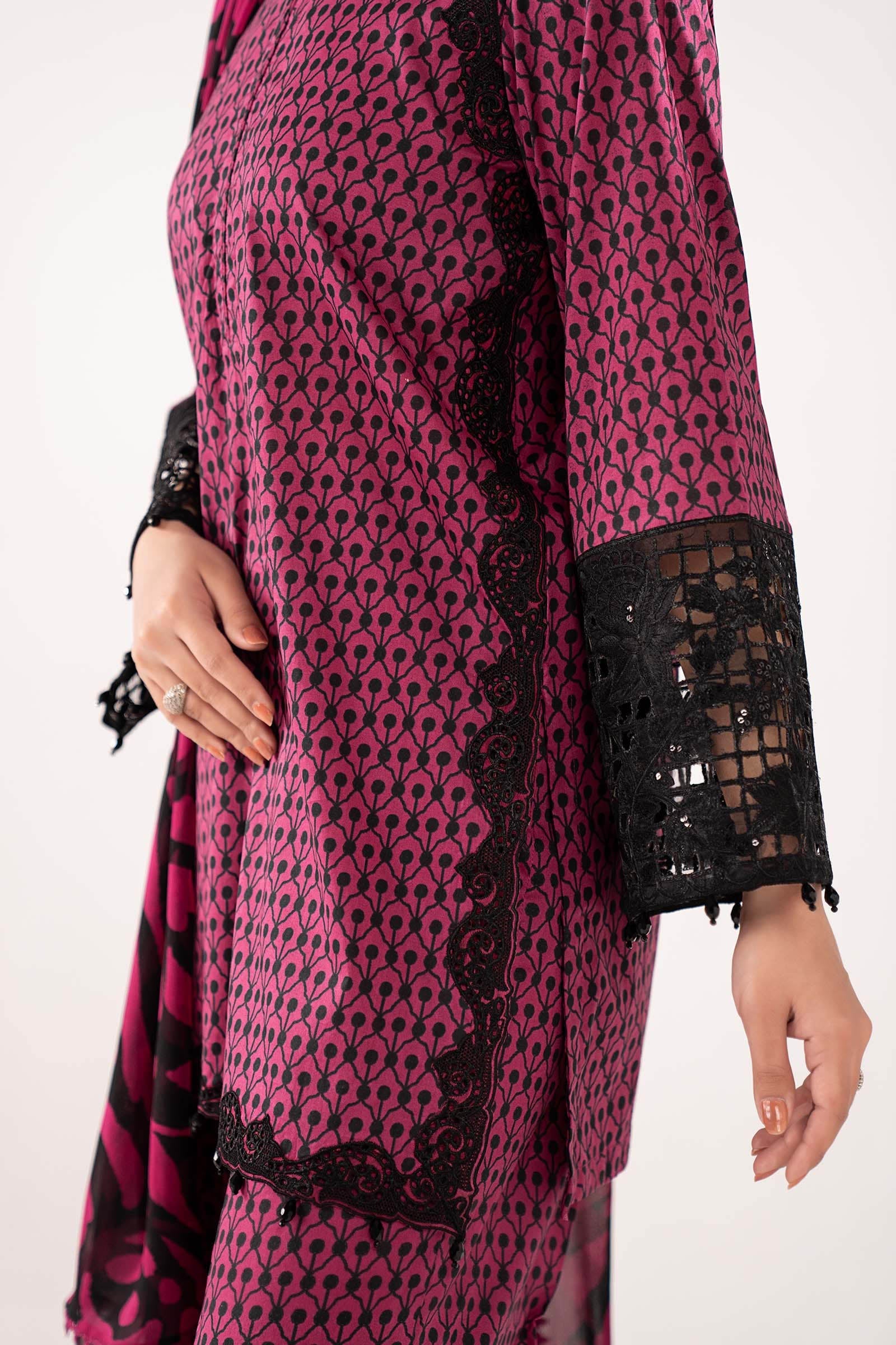 Maria B | Eid Collection 26 | 3 Piece Embroidered Lawn Suit - House Of Hania