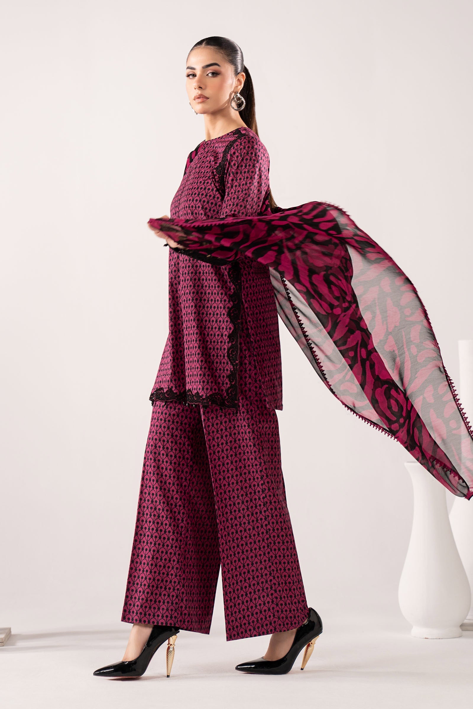 Maria B | Eid Collection 26 | 3 Piece Embroidered Lawn Suit - House Of Hania