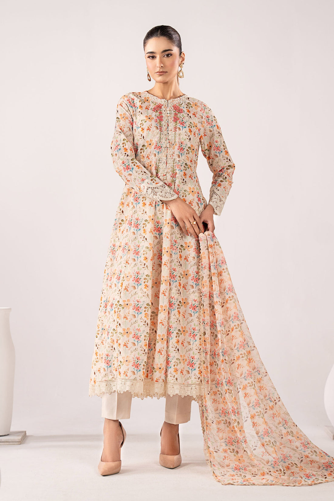 Maria B | Eid Collection 26 | 3 Piece Embroidered Lawn Suit - House Of Hania