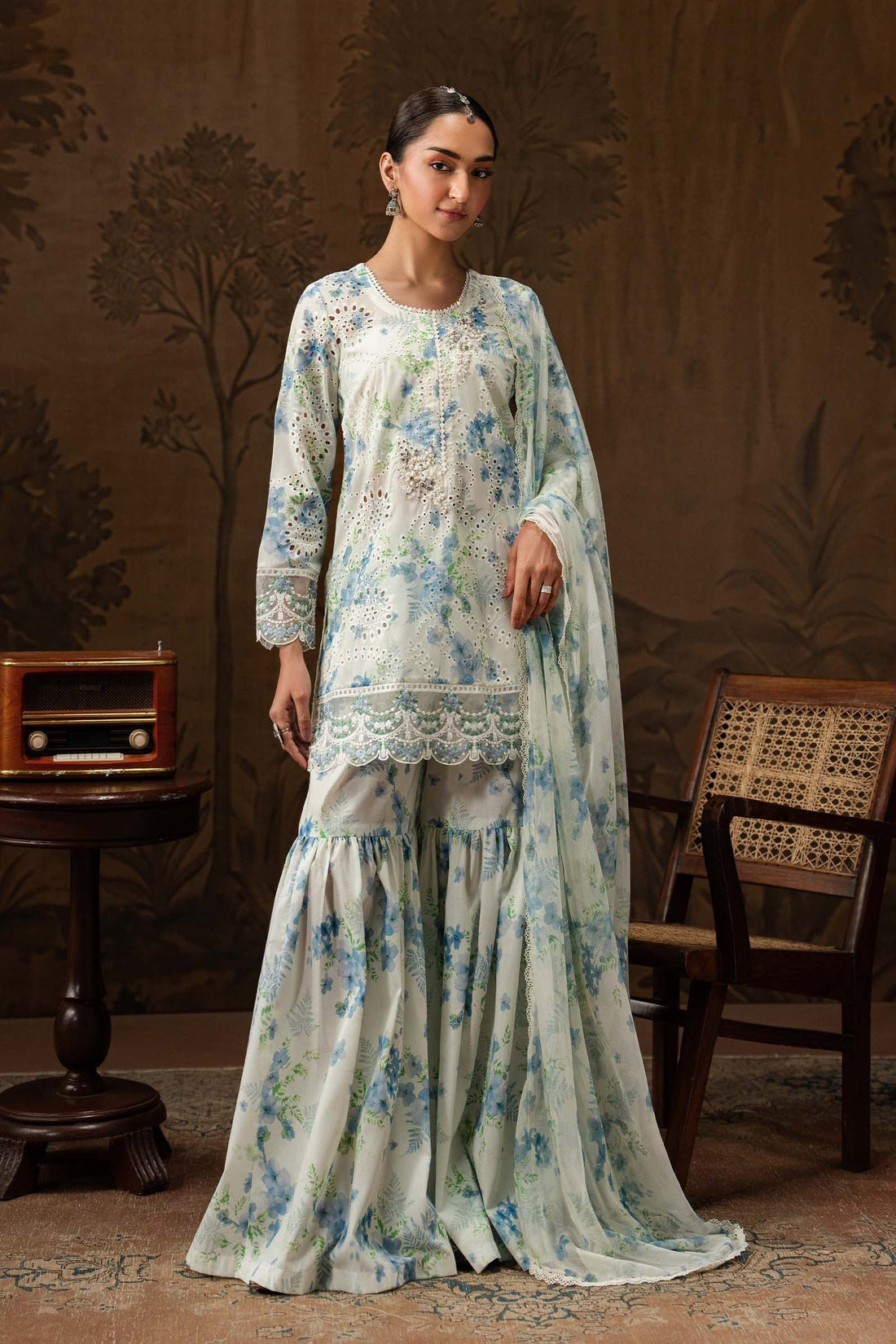 Maria B | Eid Collection 26 | 3 Piece Embroidered Lawn Suit - House Of Hania