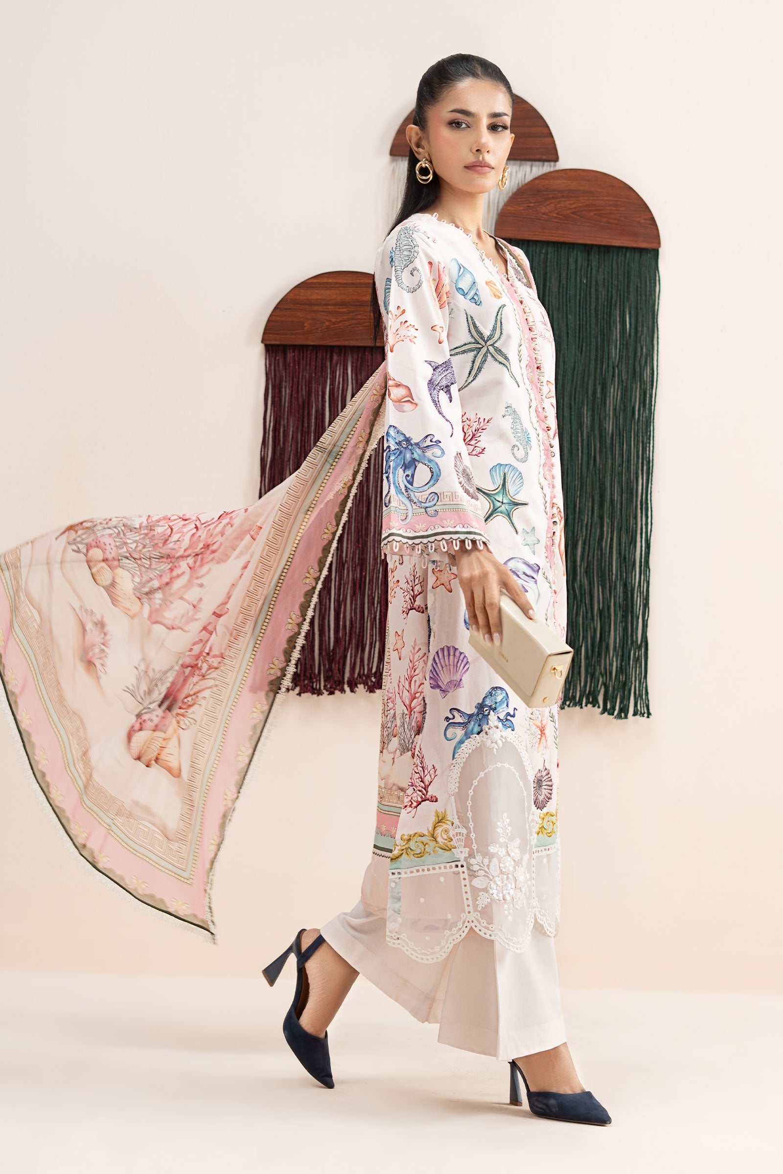 Maria B | Eid Collection 26 | 3 Piece Embroidered Lawn Suit - House Of Hania