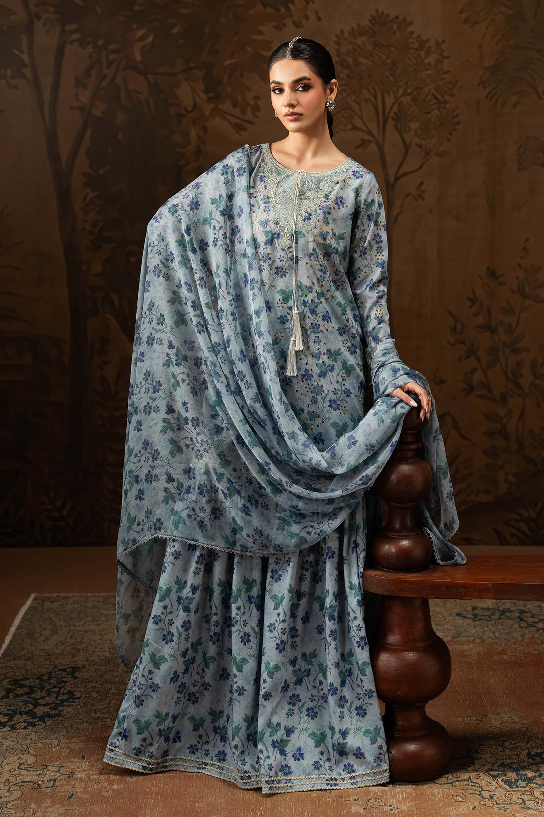 Maria B | Eid Collection 26 | 3 Piece Embroidered Lawn Suit - House Of Hania