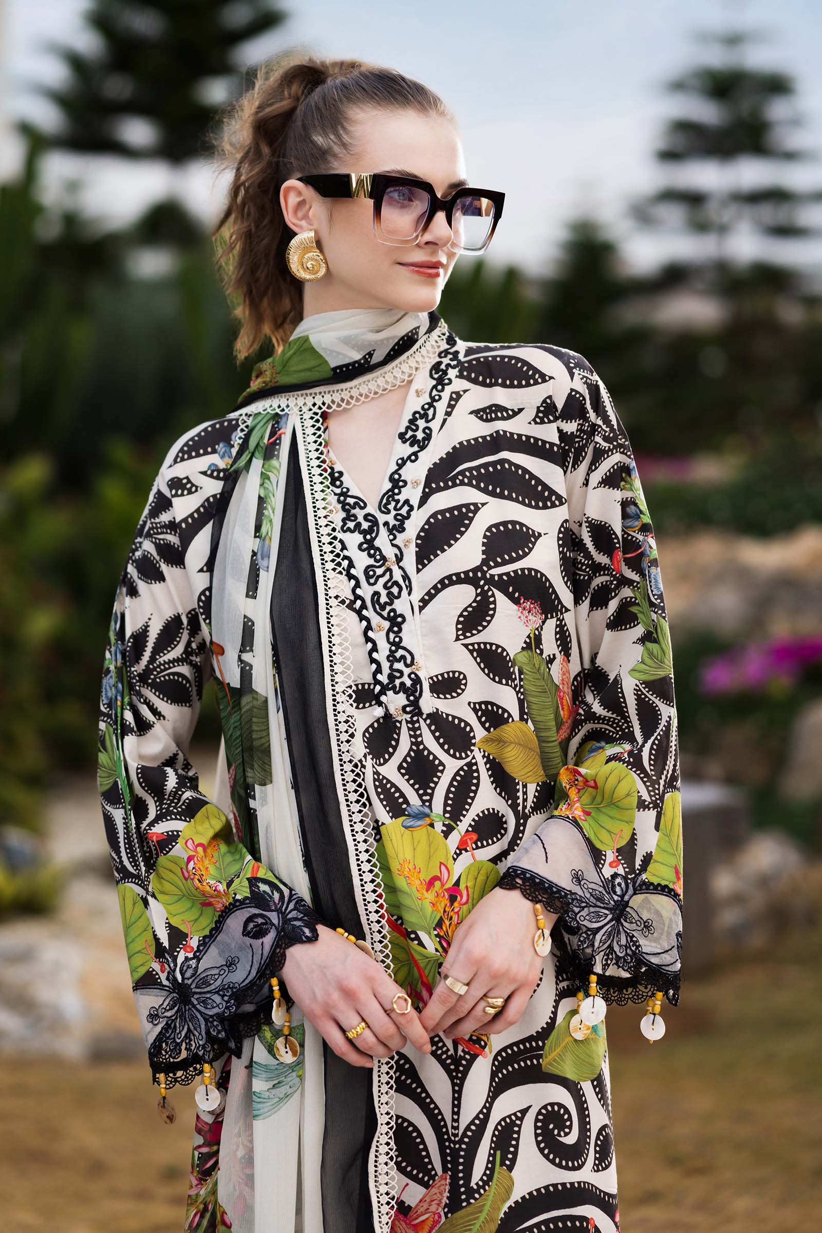 Maria B | Eid Collection 26 | 3 Piece Embroidered Lawn Suit - House Of Hania