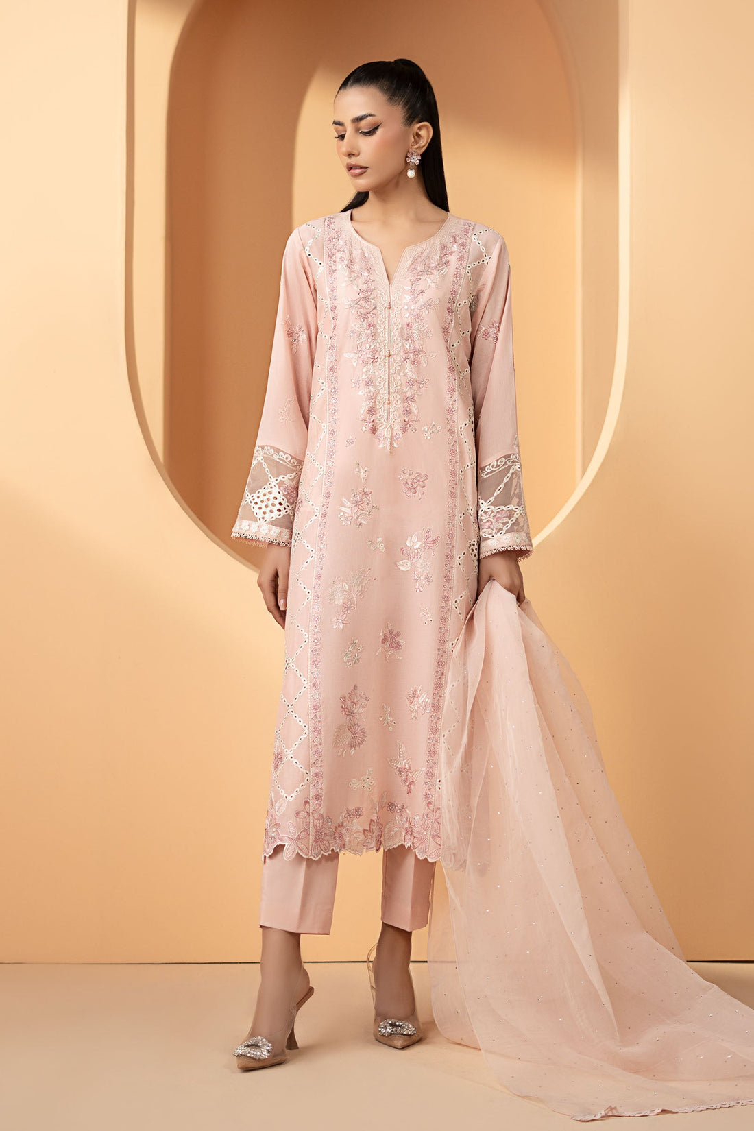 Maria B | Eid Collection 26 | 3 Piece Embroidered Lawn Suit - House Of Hania