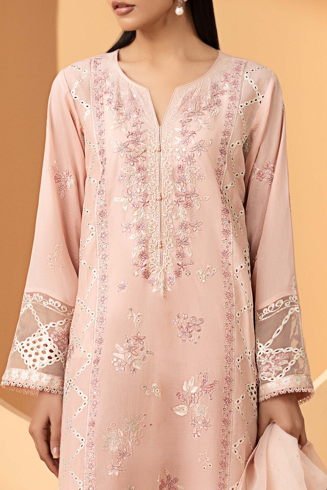 Maria B | Eid Collection 26 | 3 Piece Embroidered Lawn Suit - House Of Hania