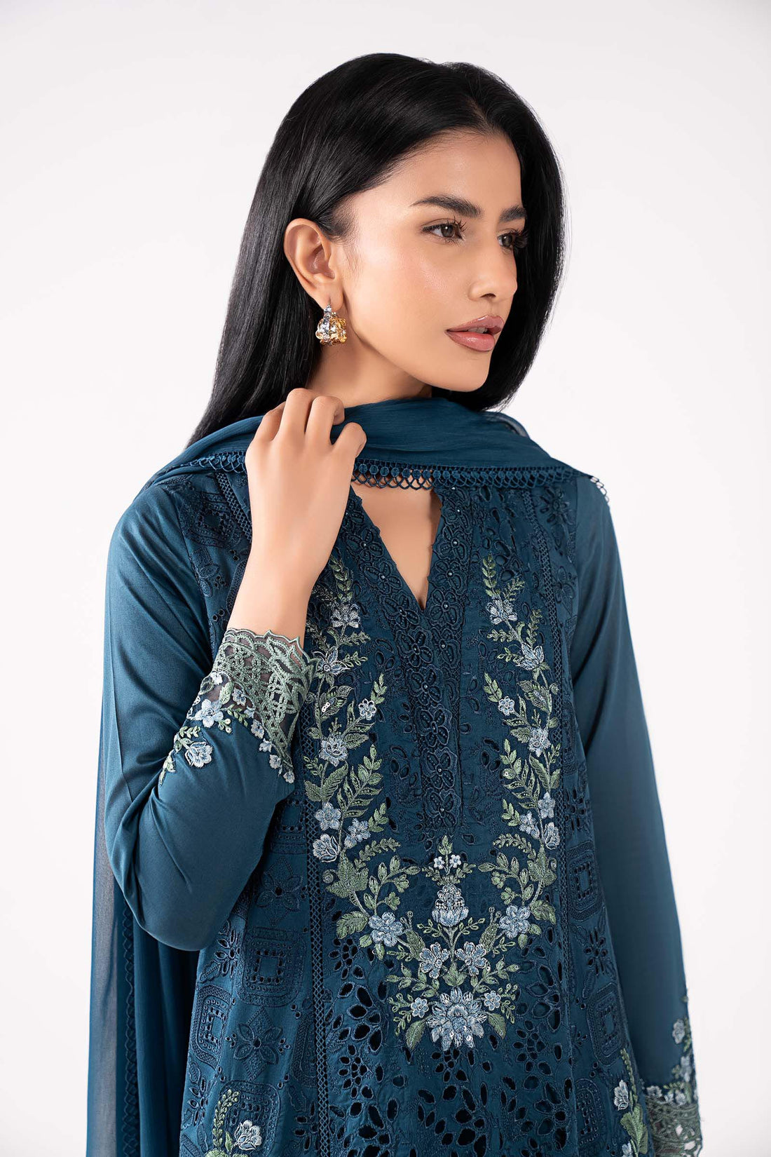 Maria B | Eid Collection 26 | 3 Piece Embroidered Lawn Suit - House Of Hania