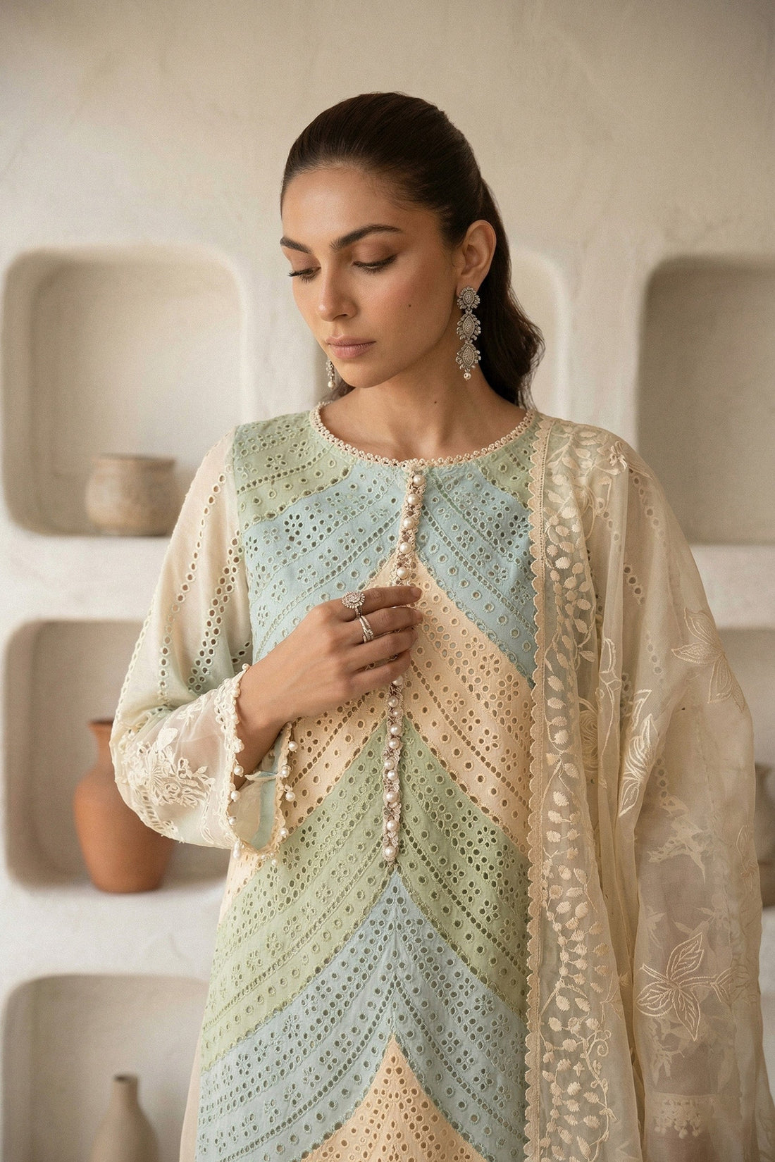 Maria B | Eid Collection 26 | 3 Piece Embroidered Lawn Suit - House Of Hania