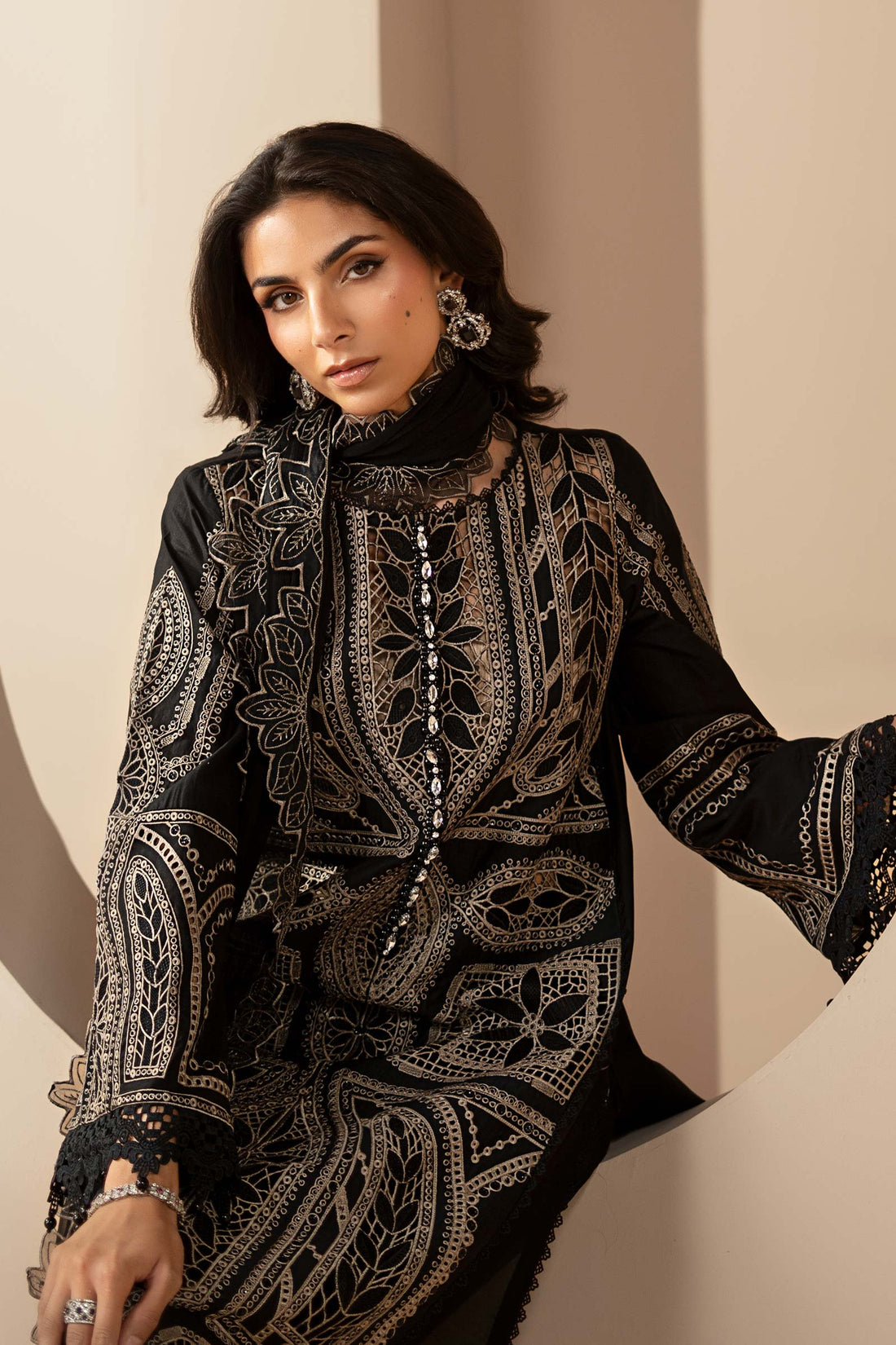 Maria B | Eid Collection 26 | 3 Piece Embroidered Lawn Suit - House Of Hania