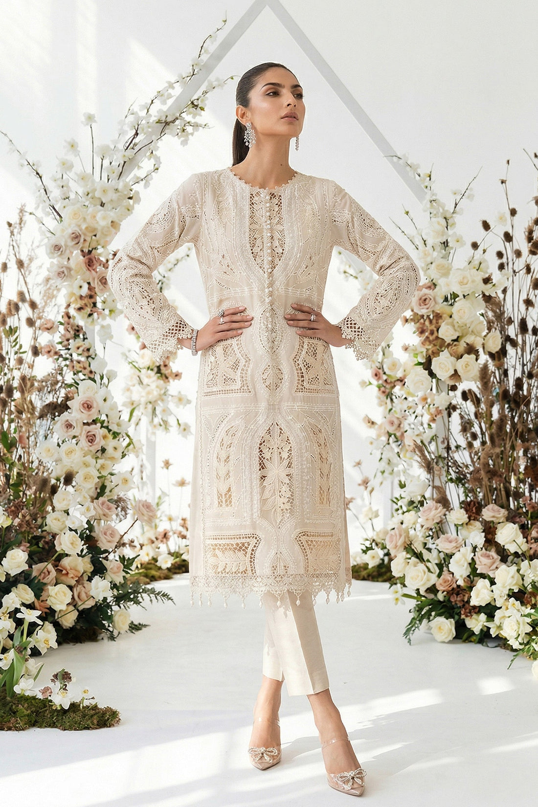 Maria B | Eid Collection 26 | 3 Piece Embroidered Lawn Suit - House Of Hania