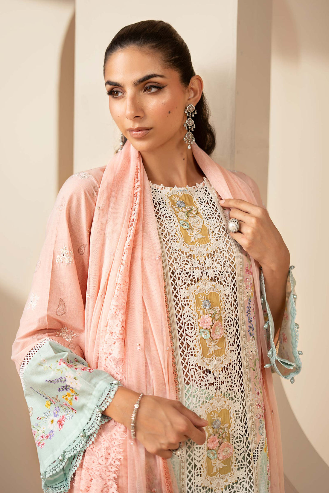 Maria B | Eid Collection 26 | 3 Piece Embroidered Lawn Suit - House Of Hania