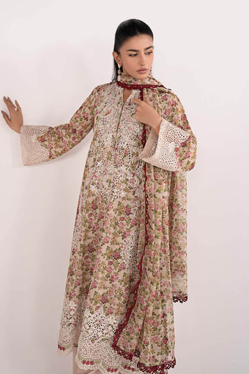 Maria B | Eid Collection 26 | 3 Piece Embroidered Lawn Suit - House Of Hania
