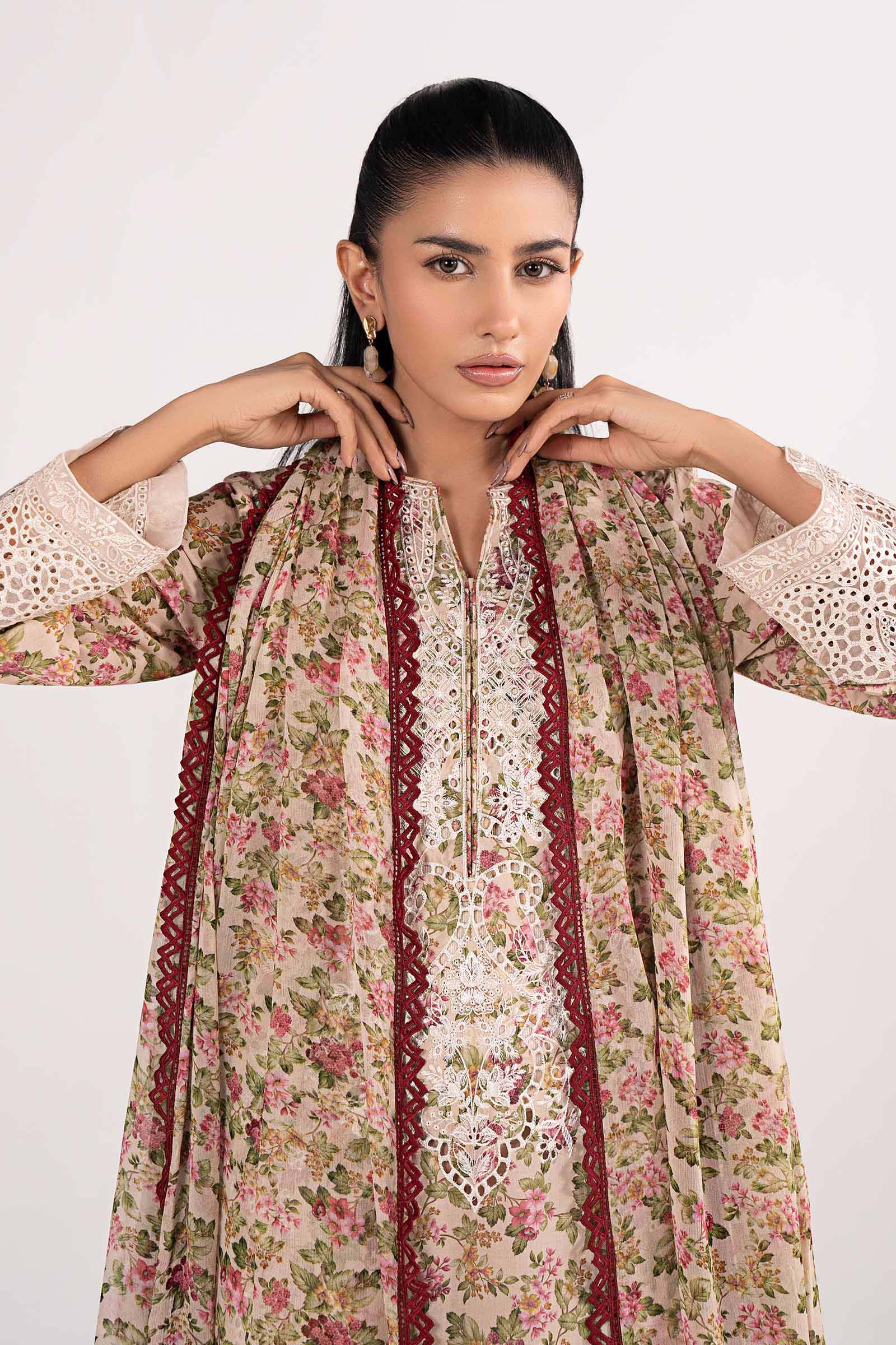 Maria B | Eid Collection 26 | 3 Piece Embroidered Lawn Suit - House Of Hania