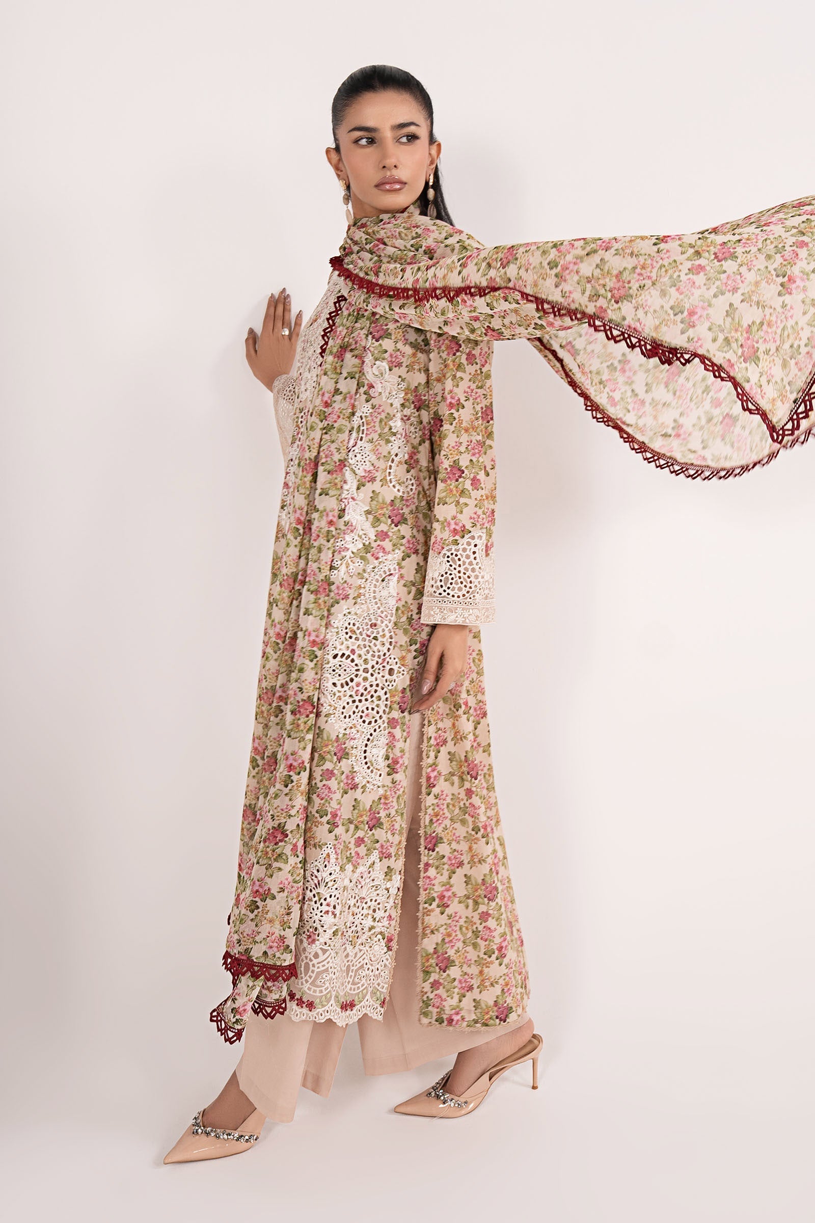 Maria B | Eid Collection 26 | 3 Piece Embroidered Lawn Suit - House Of Hania