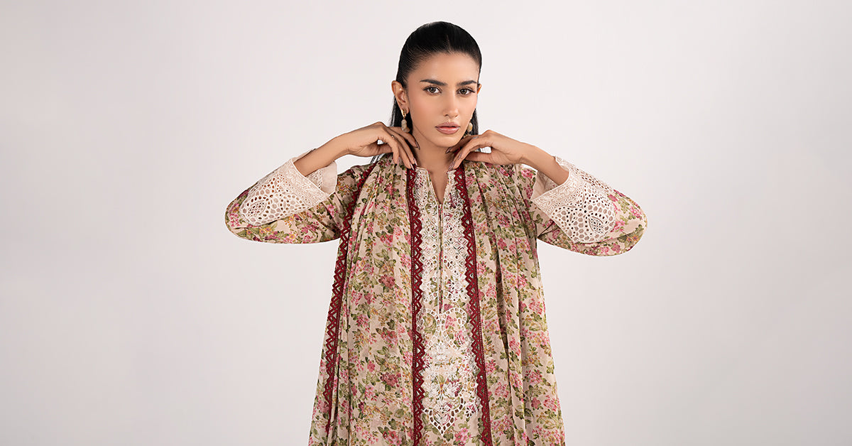 Maria B | Eid Collection 26 | 3 Piece Embroidered Lawn Suit - House Of Hania