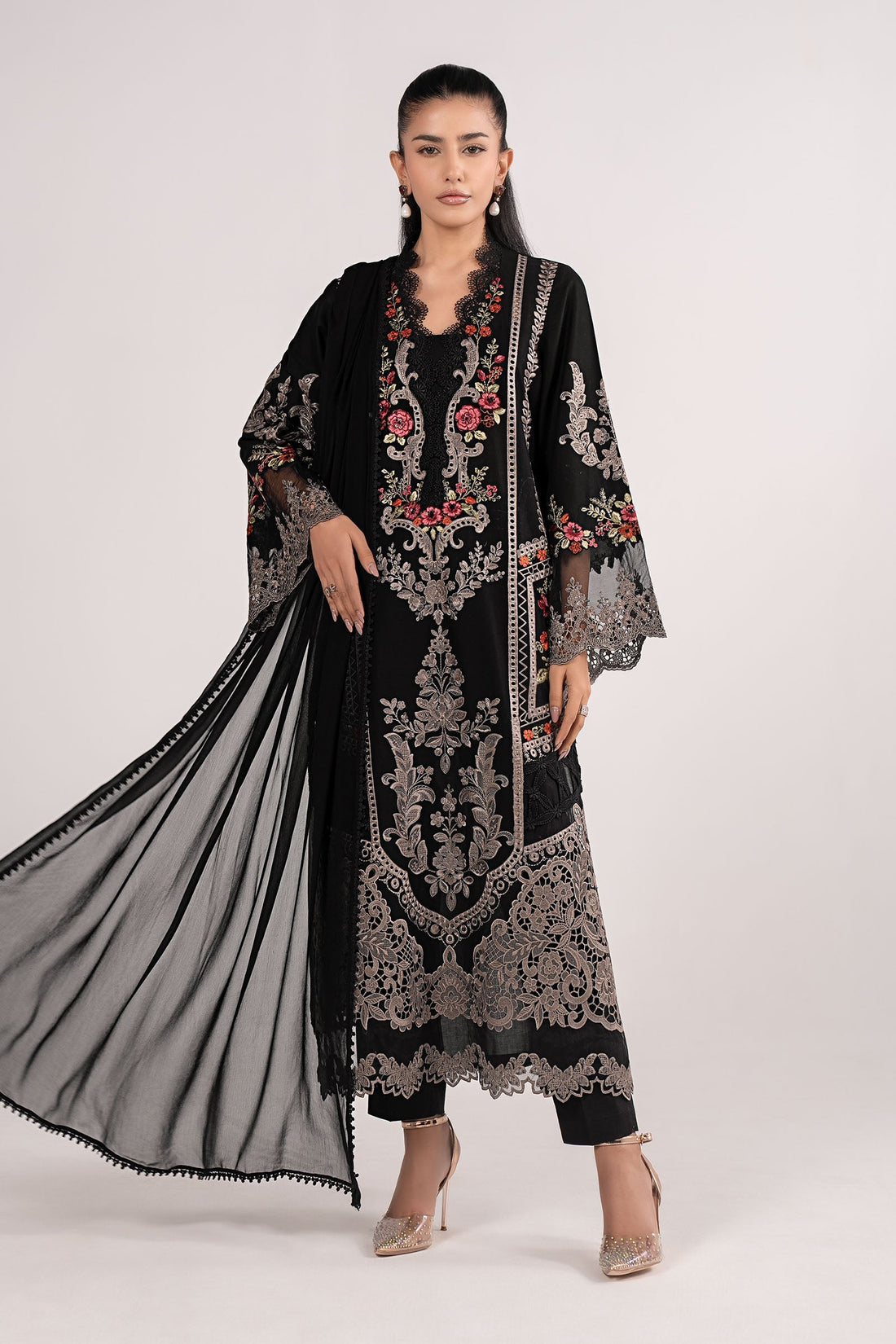 Maria B | Eid Collection 26 | 3 Piece Embroidered Lawn Suit - House Of Hania